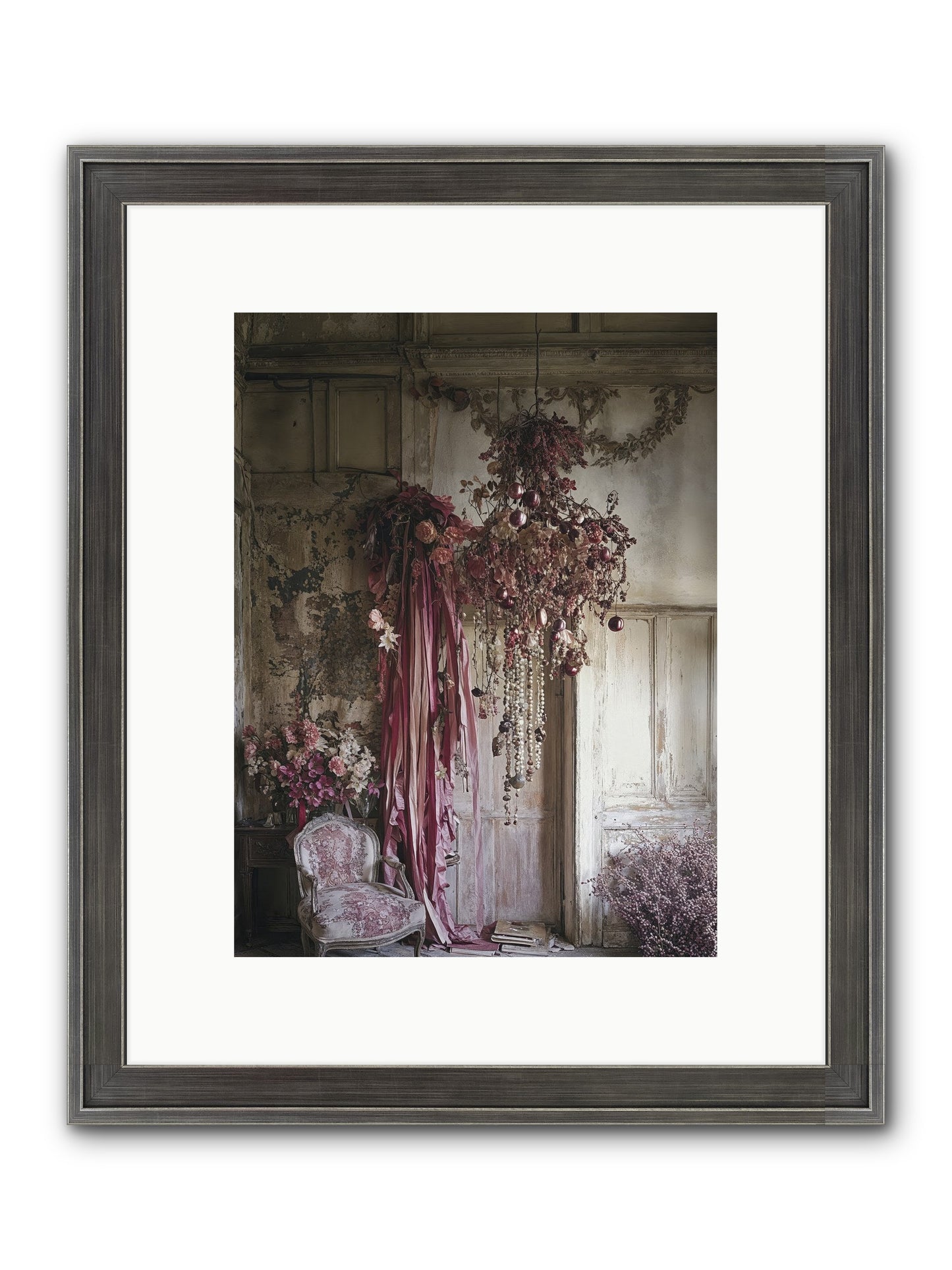 The Garden Slept Framed Print - Slimwoods Black/Silver 9x12