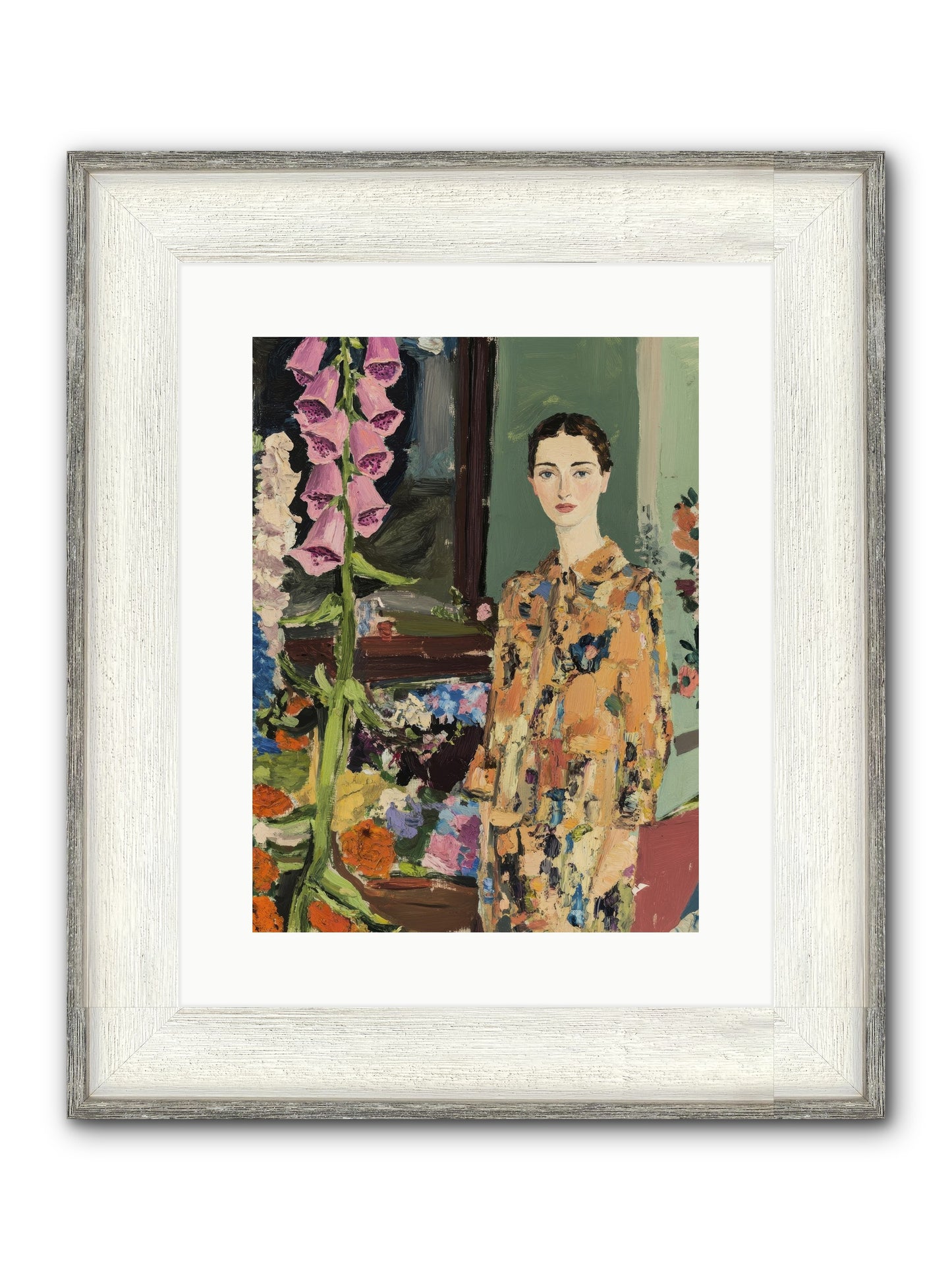 The Garden That Saves Me Framed Print - Driftwood White 12x16