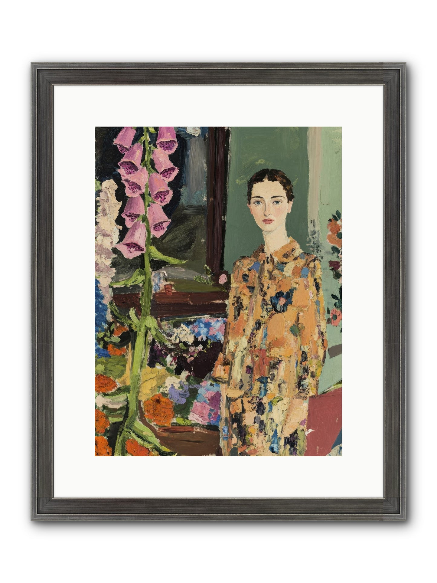 The Garden That Saves Me Framed Print - Slimwoods Black/Silver 12x16