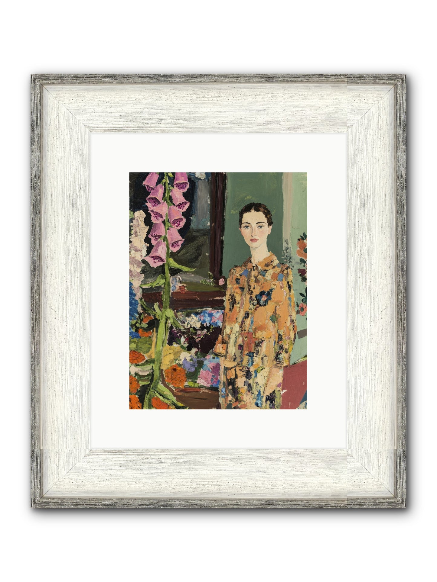The Garden That Saves Me Framed Print - Driftwood White 9x12