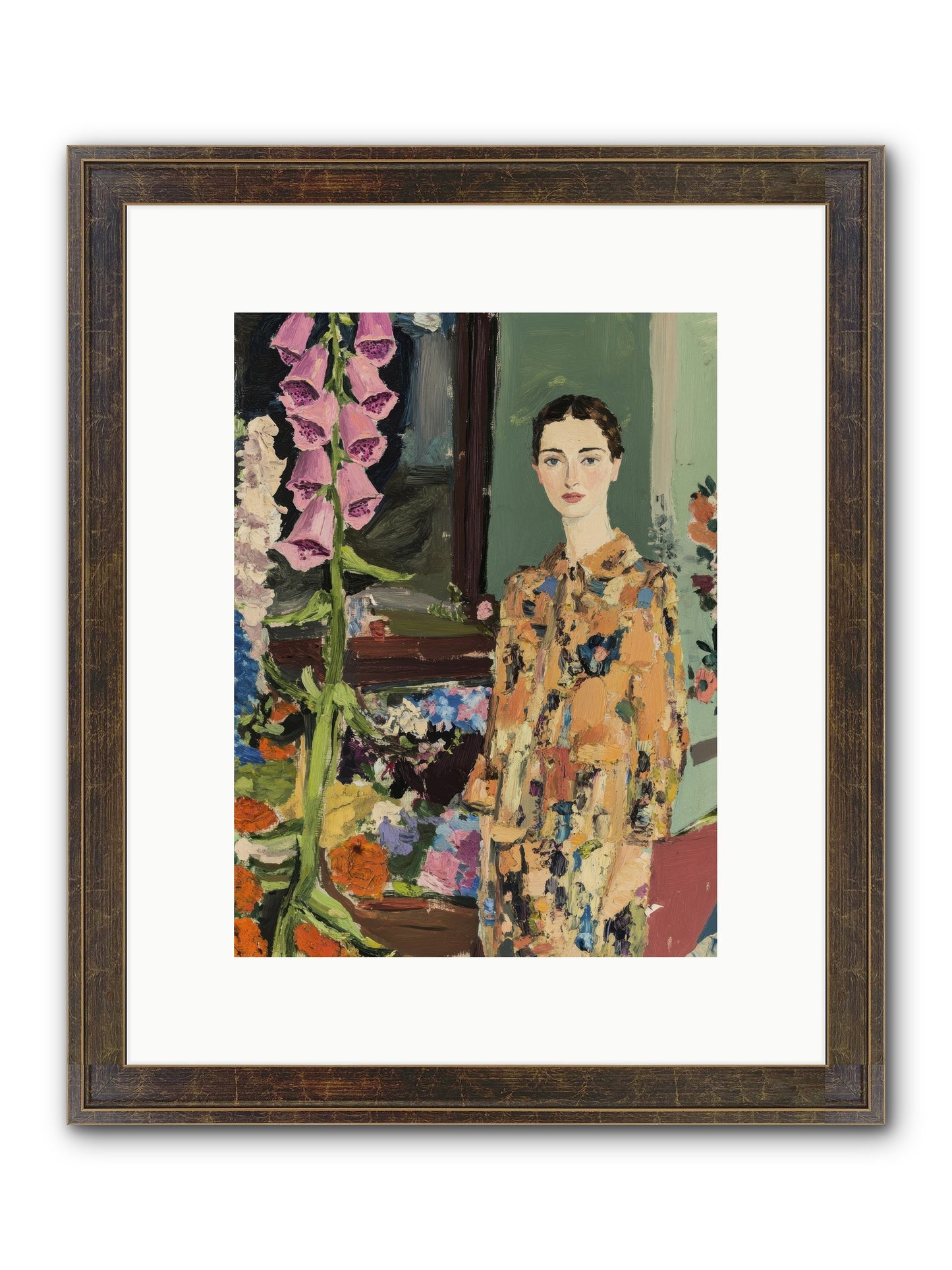 The Garden That Saves Me Framed Print - Slimwoods Black/Gold 9x12
