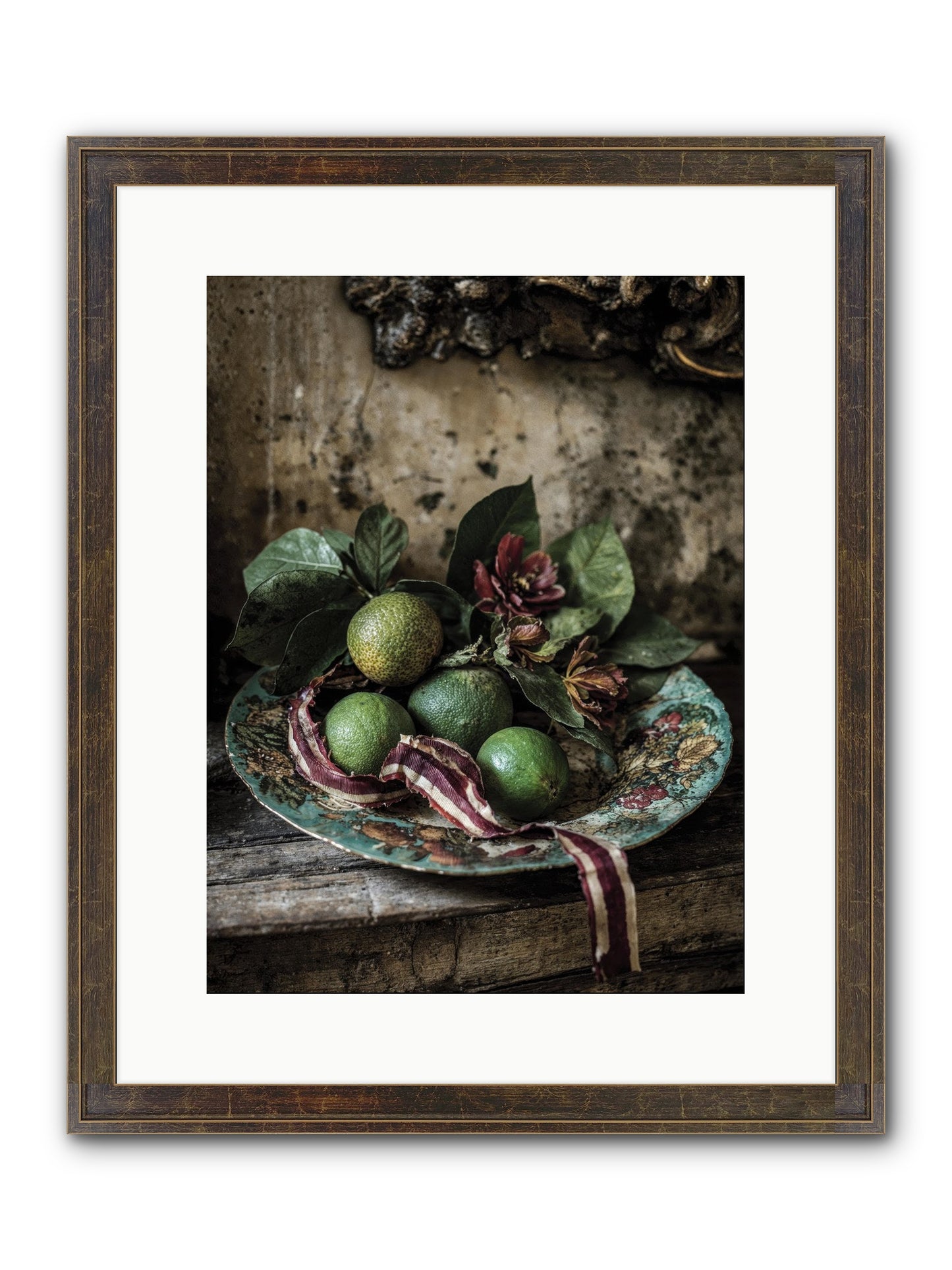 The Generous Earth Framed Print - Slimwoods Black/Gold 12x16