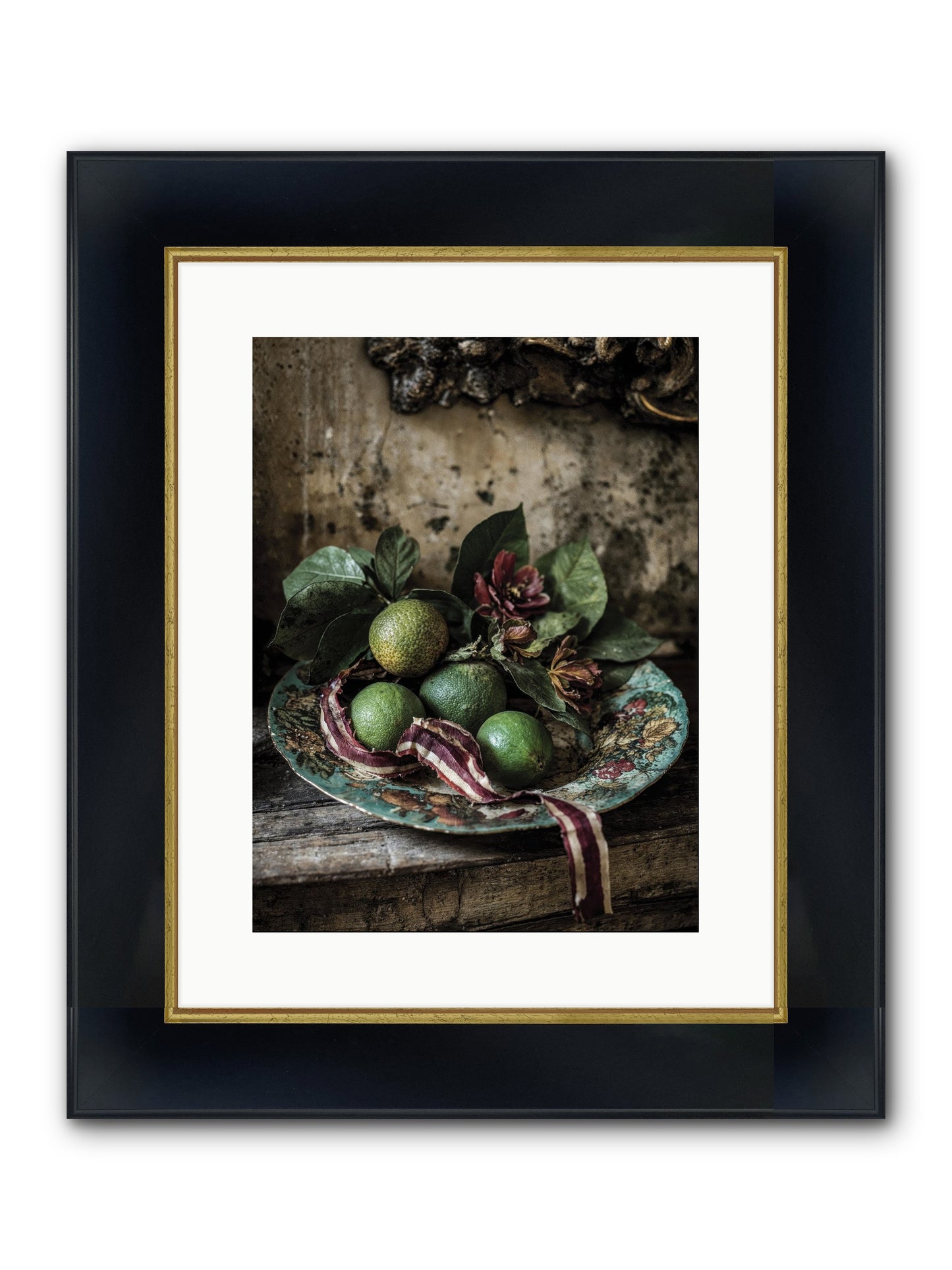 The Generous Earth Framed Print - Wide Black w/Gold 12x16