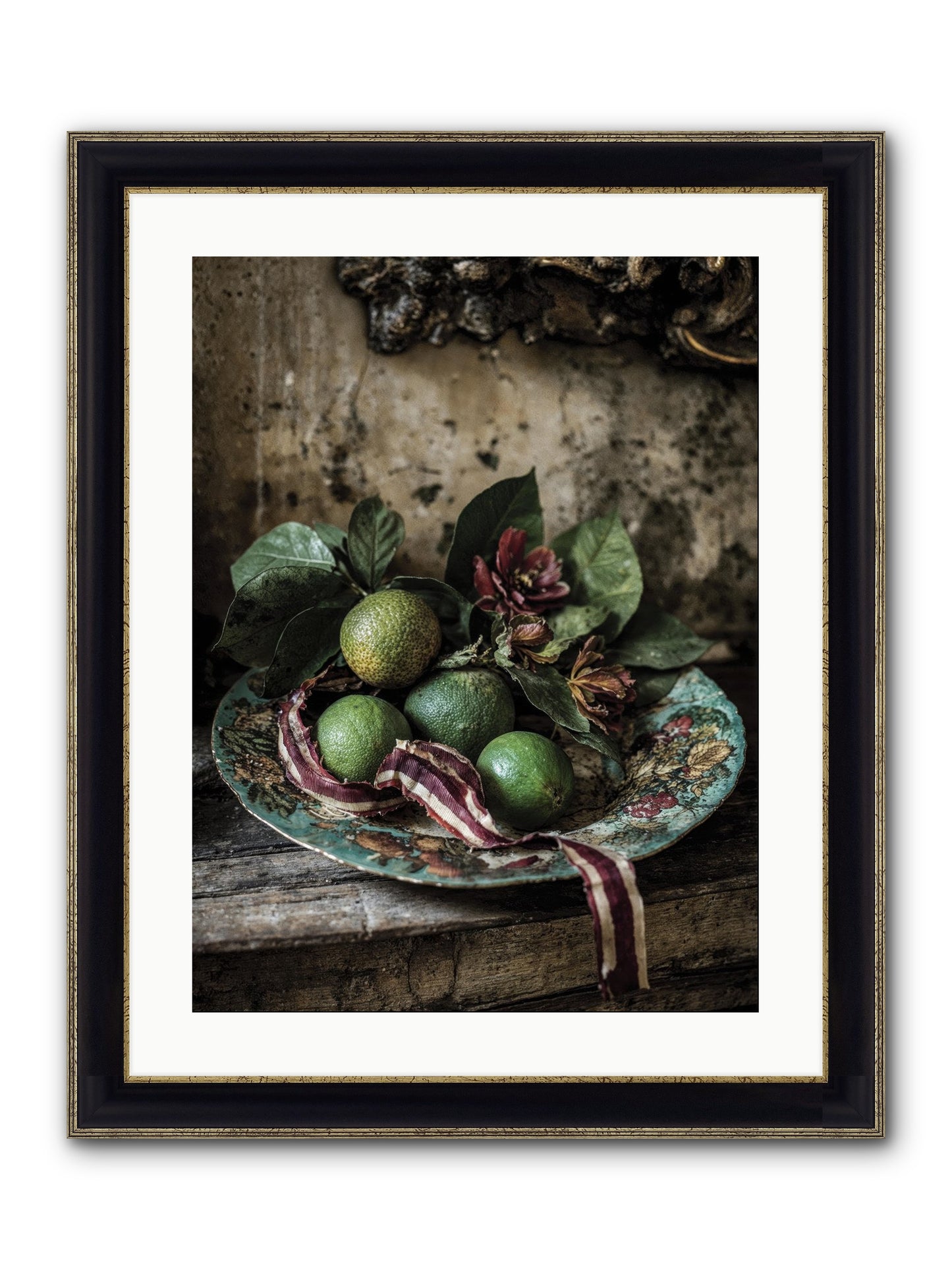 The Generous Earth Framed Print - Black & Gold 18x24
