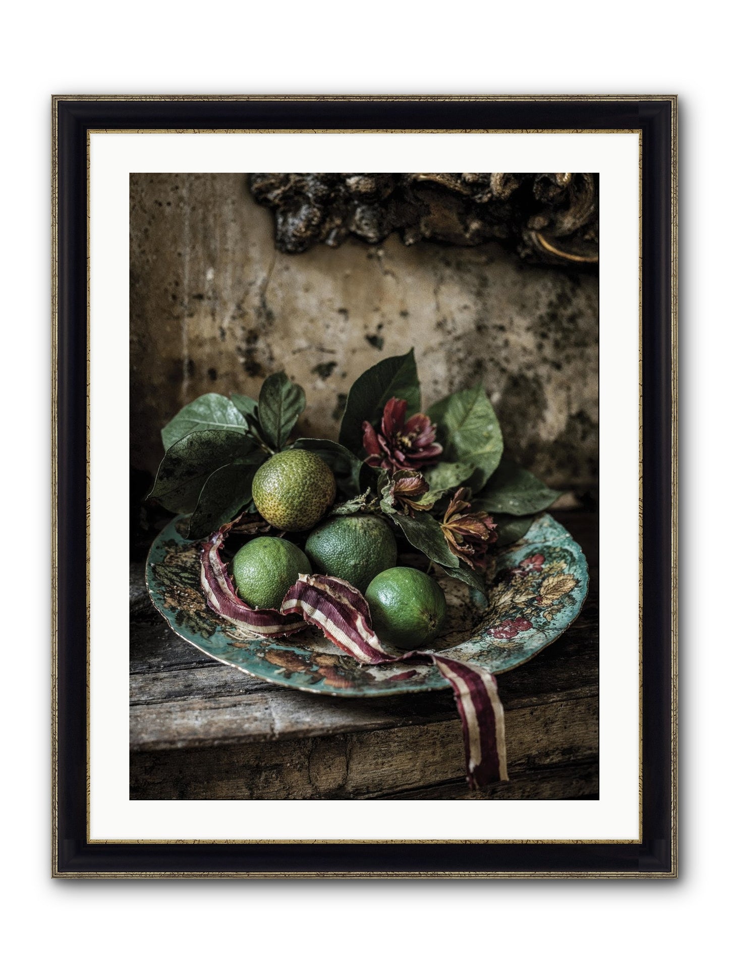 The Generous Earth Framed Print - Black & Gold 24x32