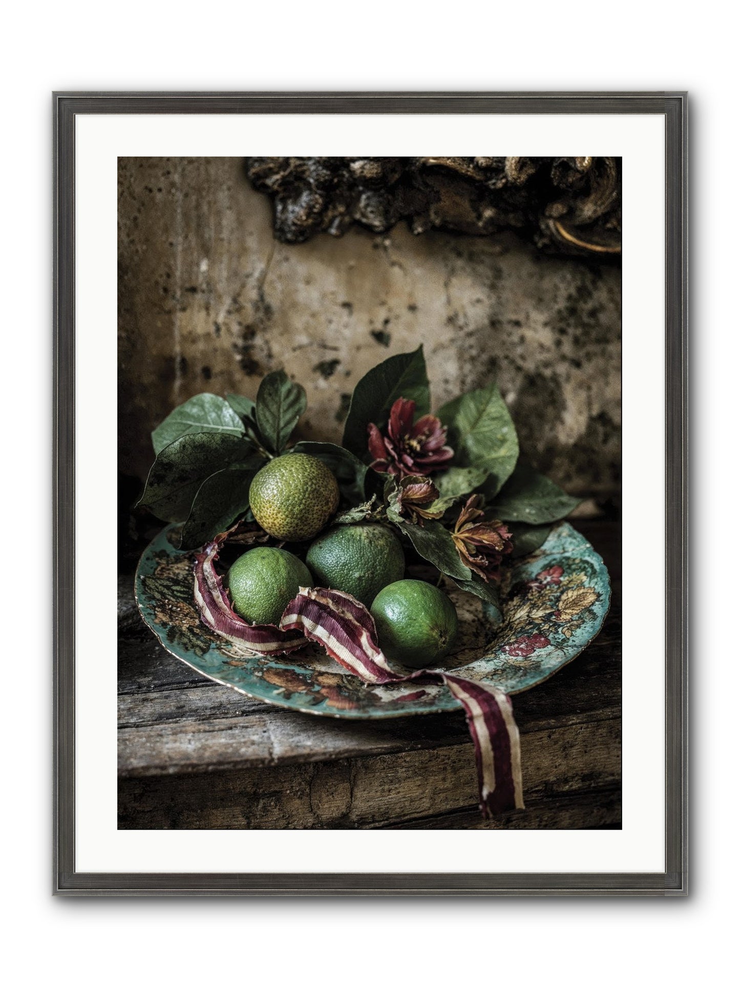 The Generous Earth Framed Print - Slimwoods Black/Silver 24x32