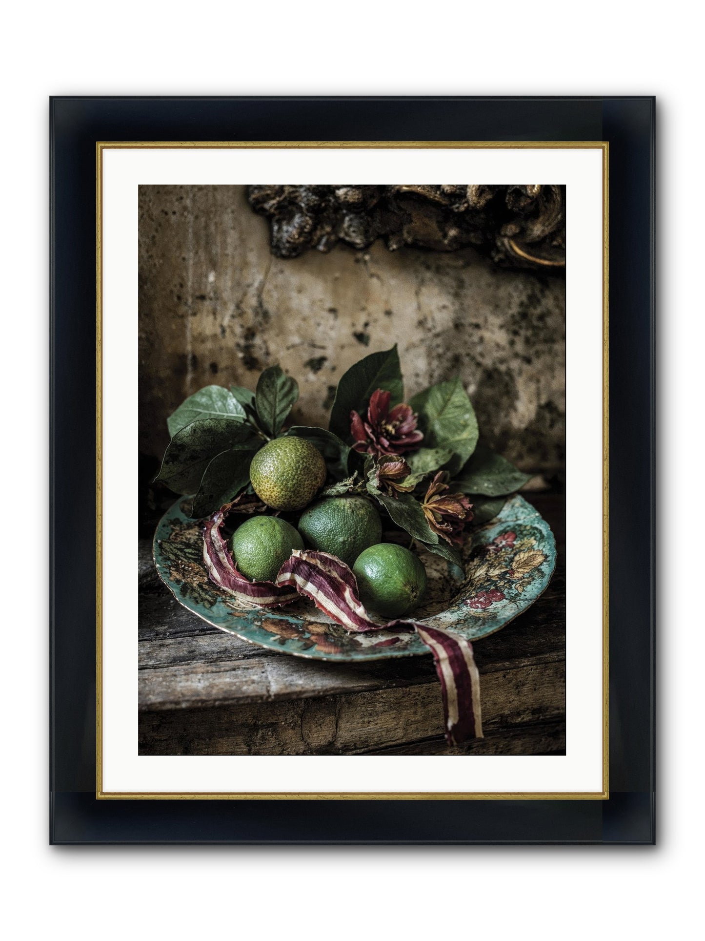 The Generous Earth Framed Print - Wide Black w/Gold 24x32