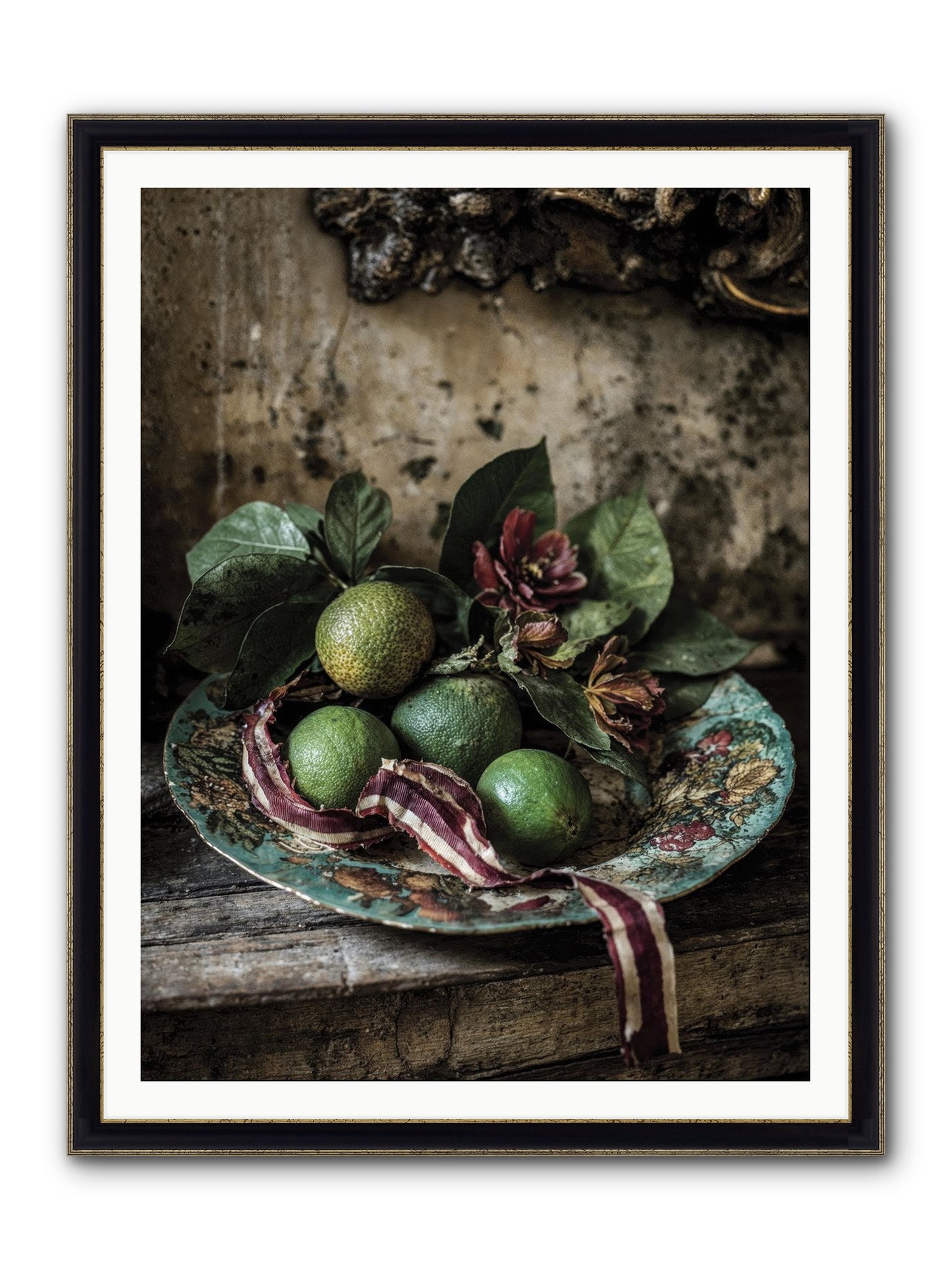 The Generous Earth Framed Print - Black & Gold 36x48