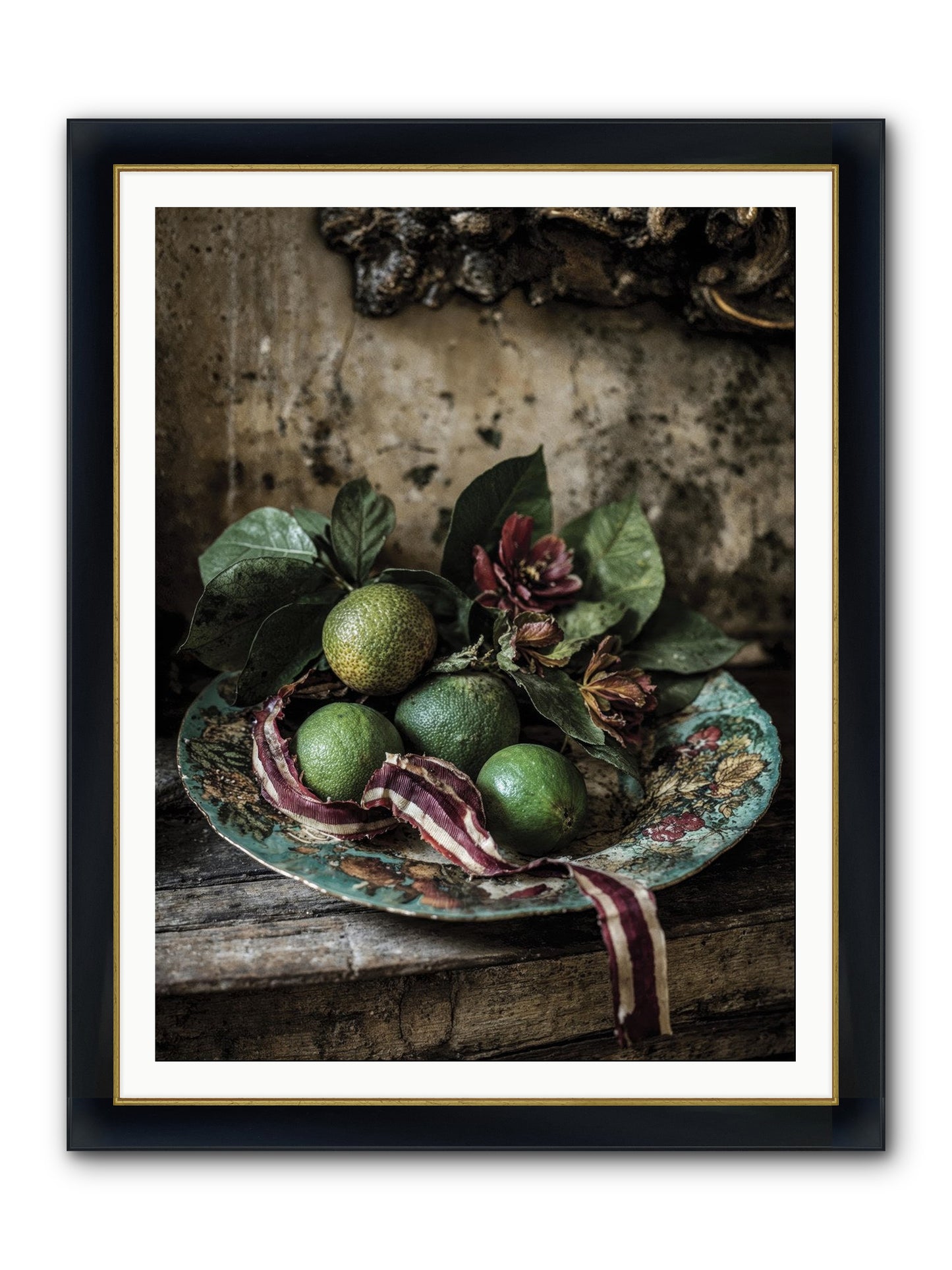 The Generous Earth Framed Print - Wide Black w/Gold 36x48