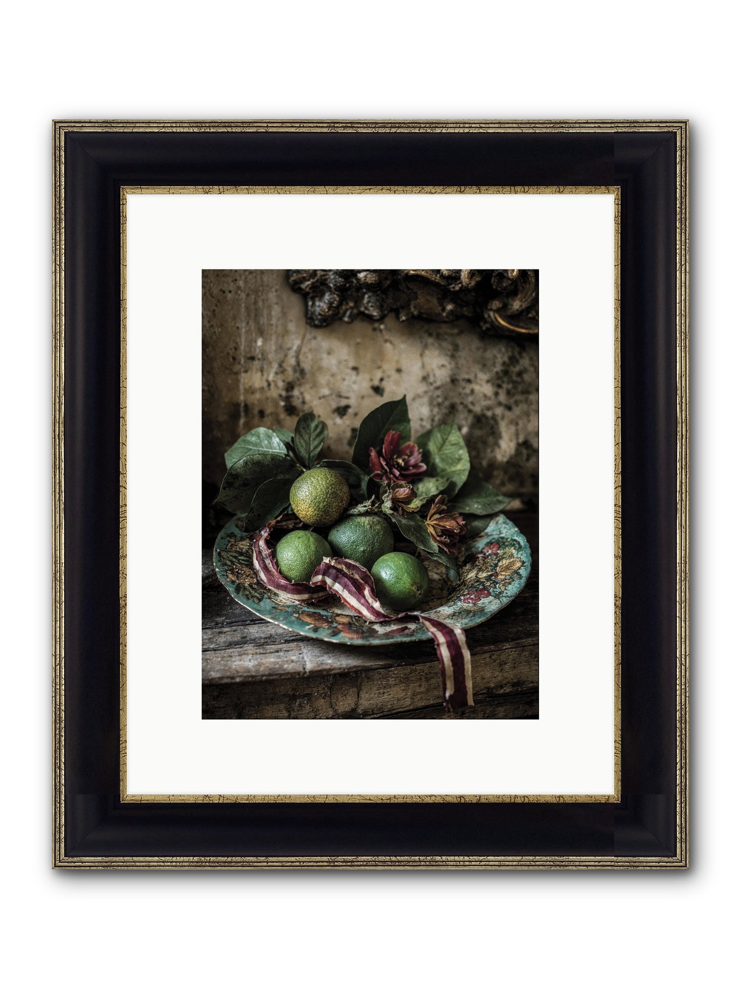 The Generous Earth Framed Print - Black & Gold 9x12
