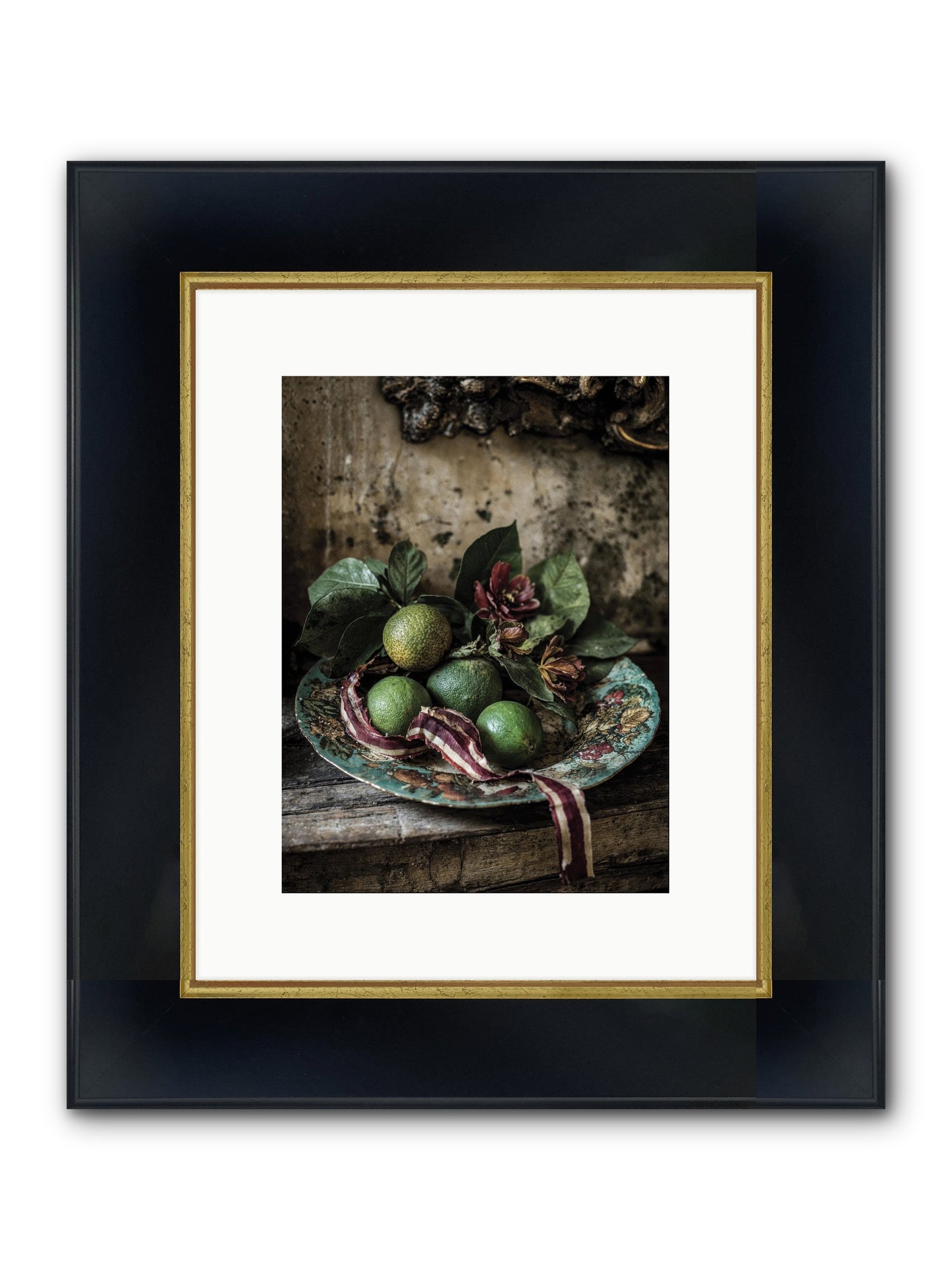 The Generous Earth Framed Print - Wide Black w/Gold 9x12