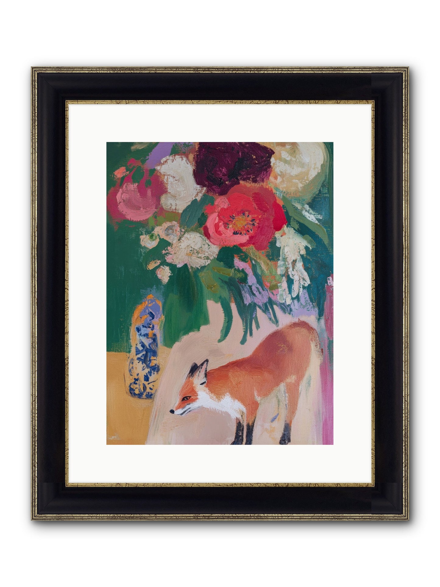 The Genteel Search Framed Print - Black & Gold 12x16
