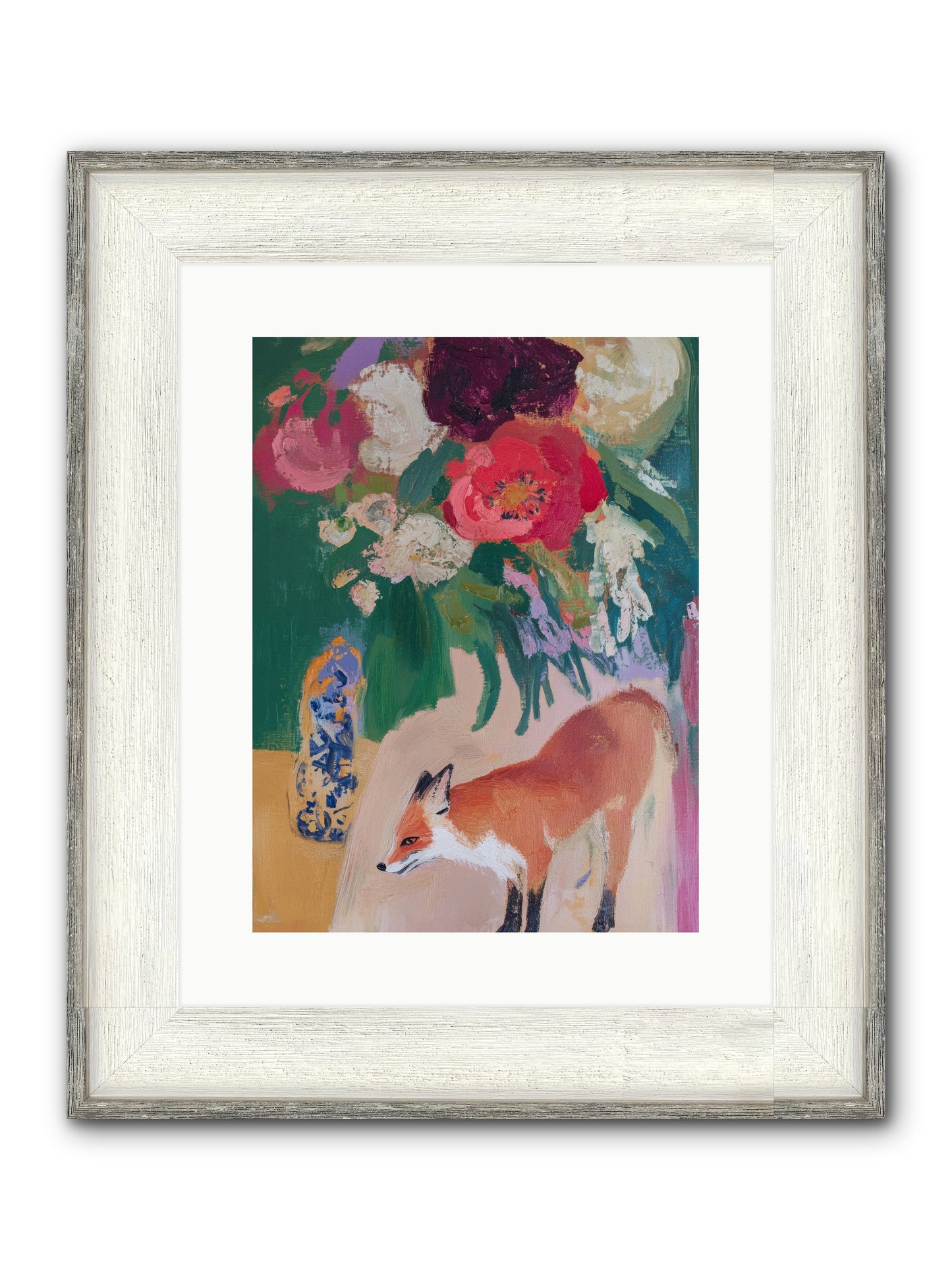 The Genteel Search Framed Print - Driftwood White 12x16