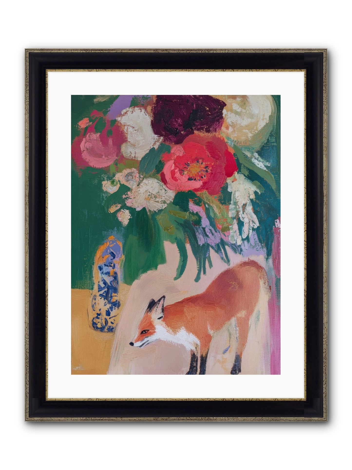 The Genteel Search Framed Print - Black & Gold 18x24