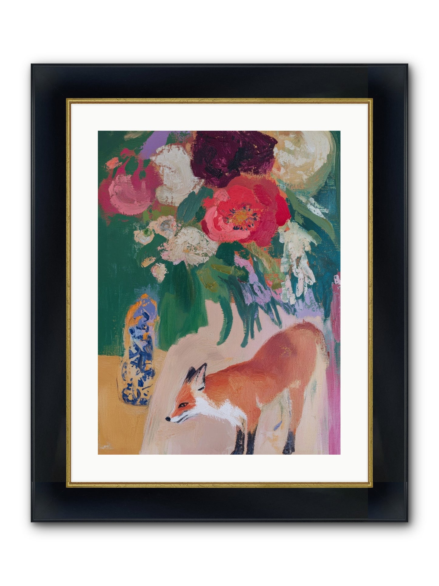 The Genteel Search Framed Print - Wide Black w/Gold 18x24
