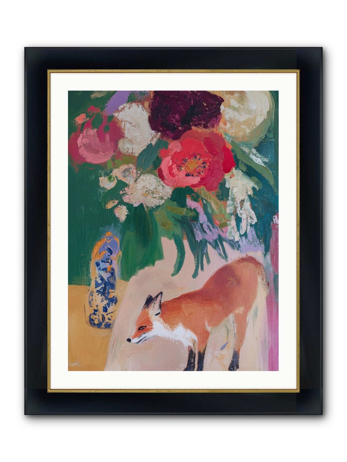 The Genteel Search Framed Print - Wide Black w/Gold 24x32