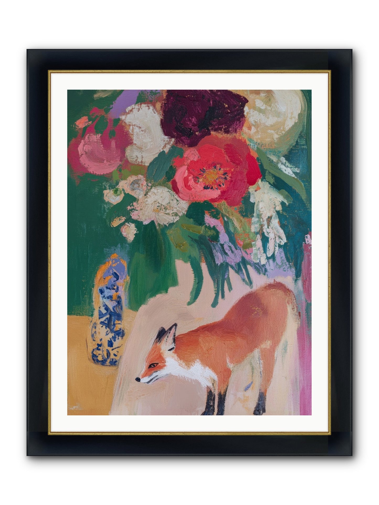 The Genteel Search Framed Print - Wide Black w/Gold 30x40