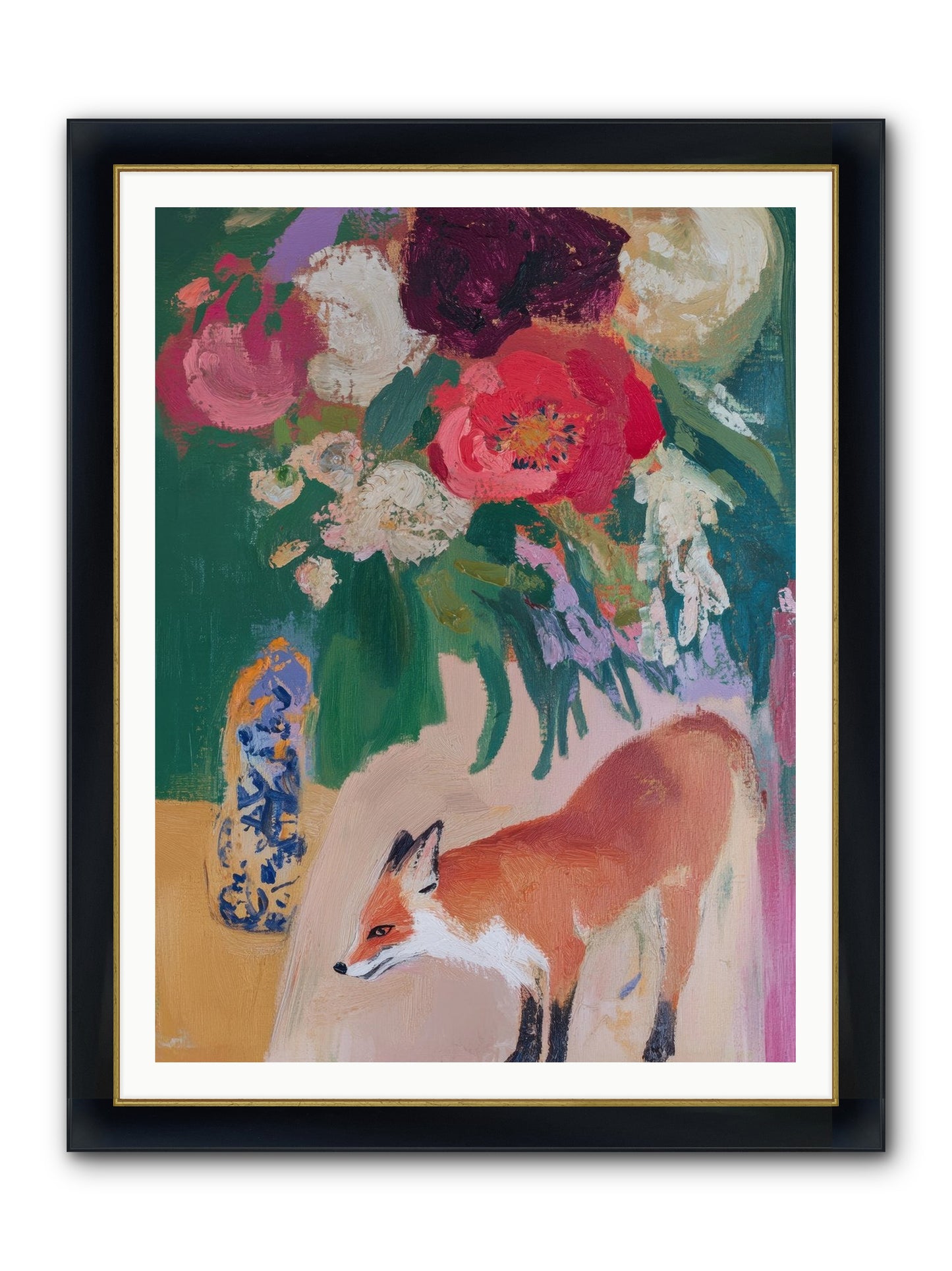 The Genteel Search Framed Print - Wide Black w/Gold 36x48