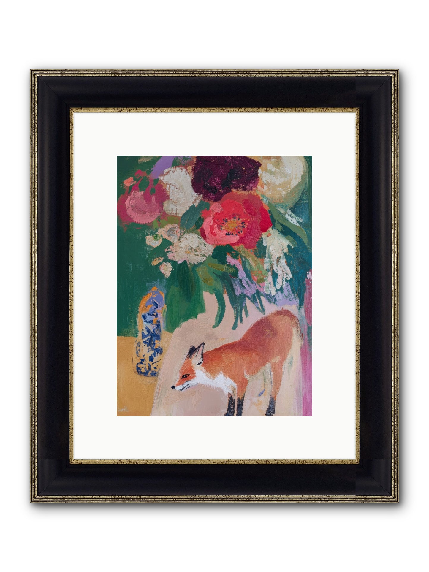 The Genteel Search Framed Print - Black & Gold 9x12