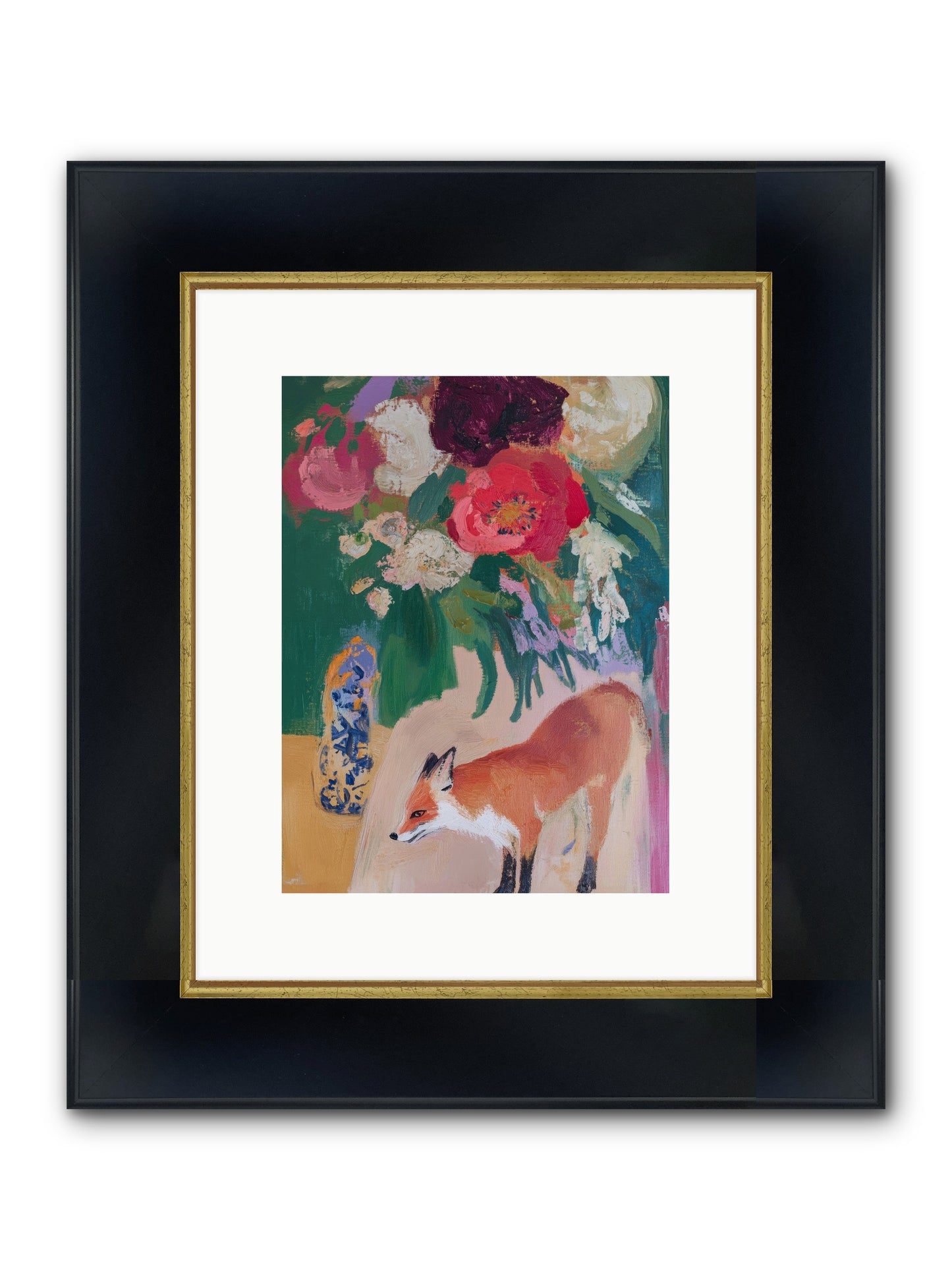 The Genteel Search Framed Print - Wide Black w/Gold 9x12