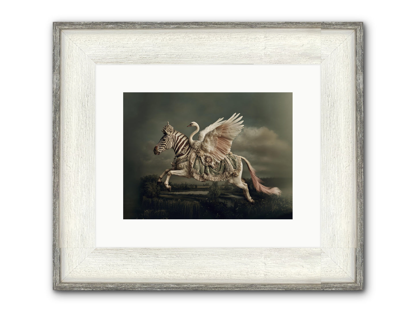 The Gentle Weather Of Us Framed Print - Driftwood White 12x9