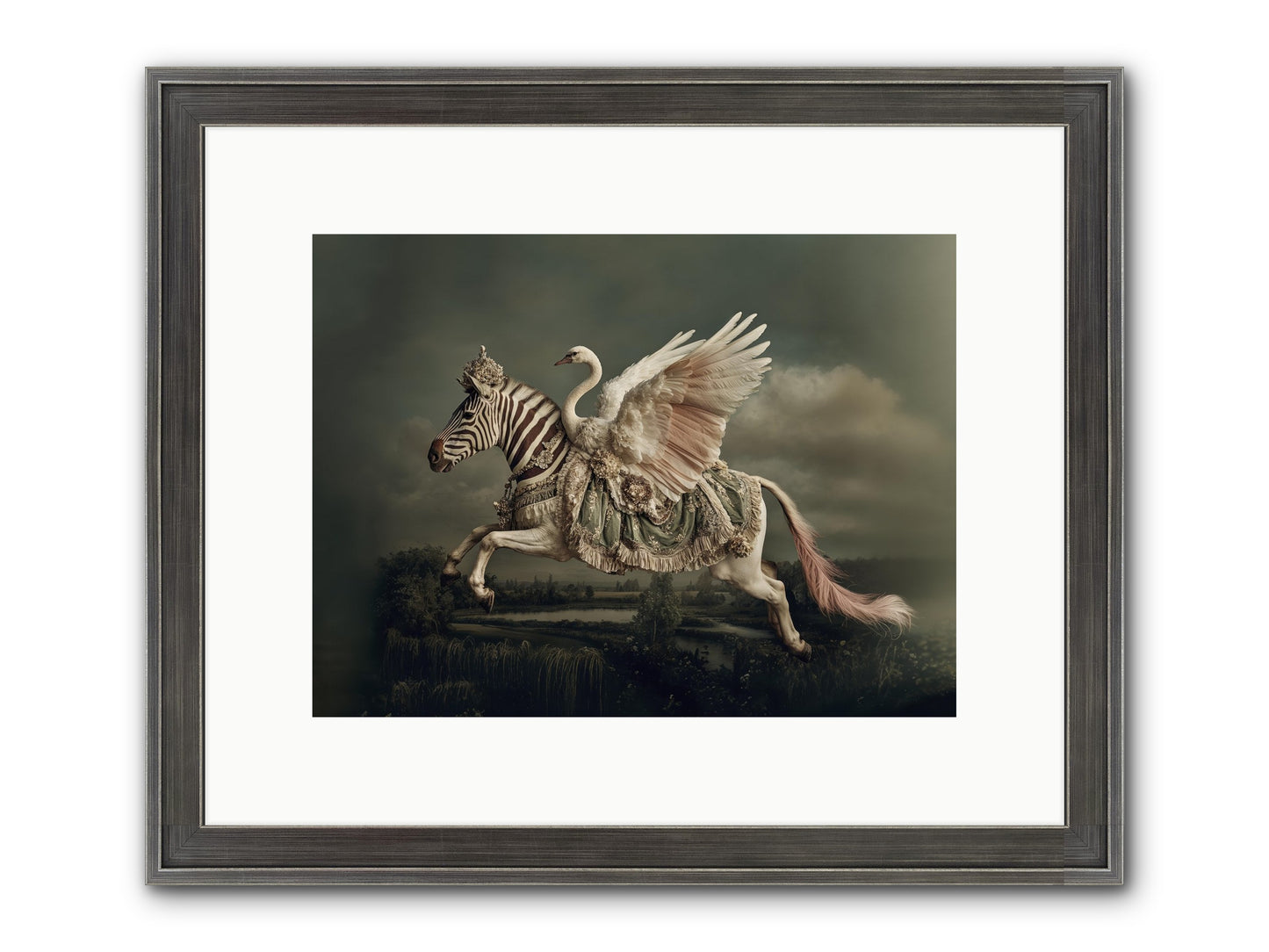 The Gentle Weather Of Us Framed Print - Slimwoods Black/Silver 12x9