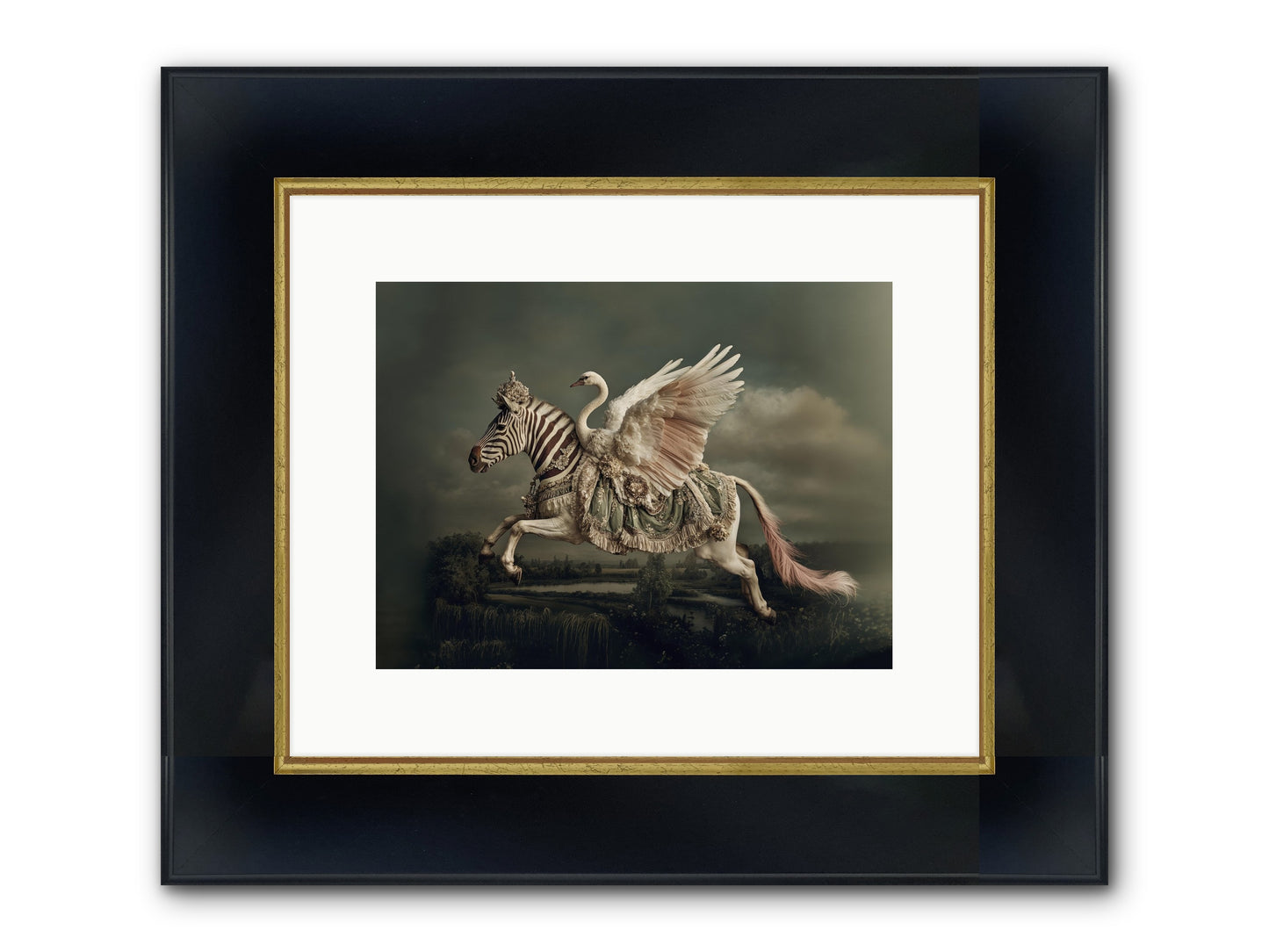 The Gentle Weather Of Us Framed Print - Wide Black w/Gold 12x9