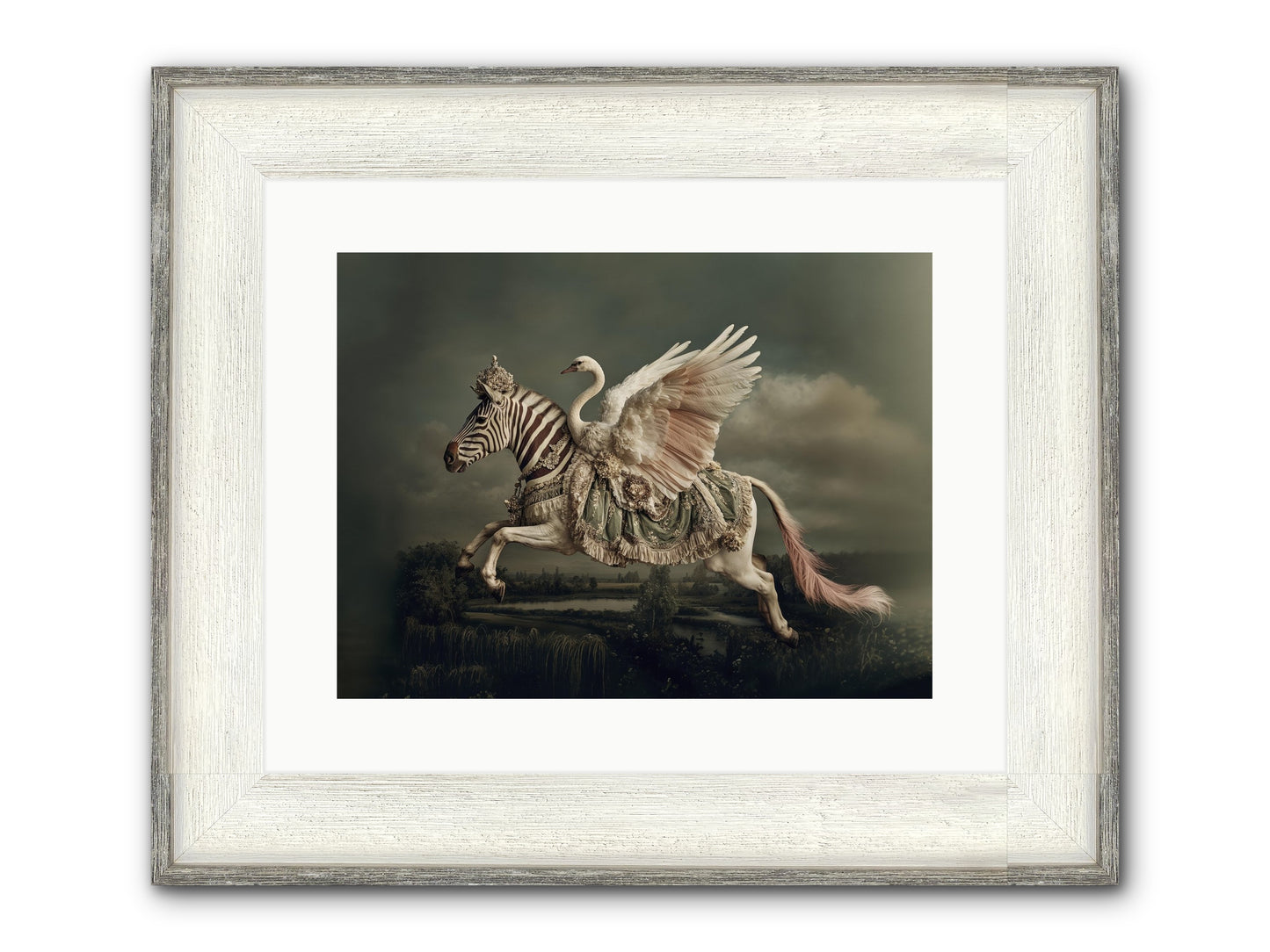 The Gentle Weather Of Us Framed Print - Driftwood White 16x12
