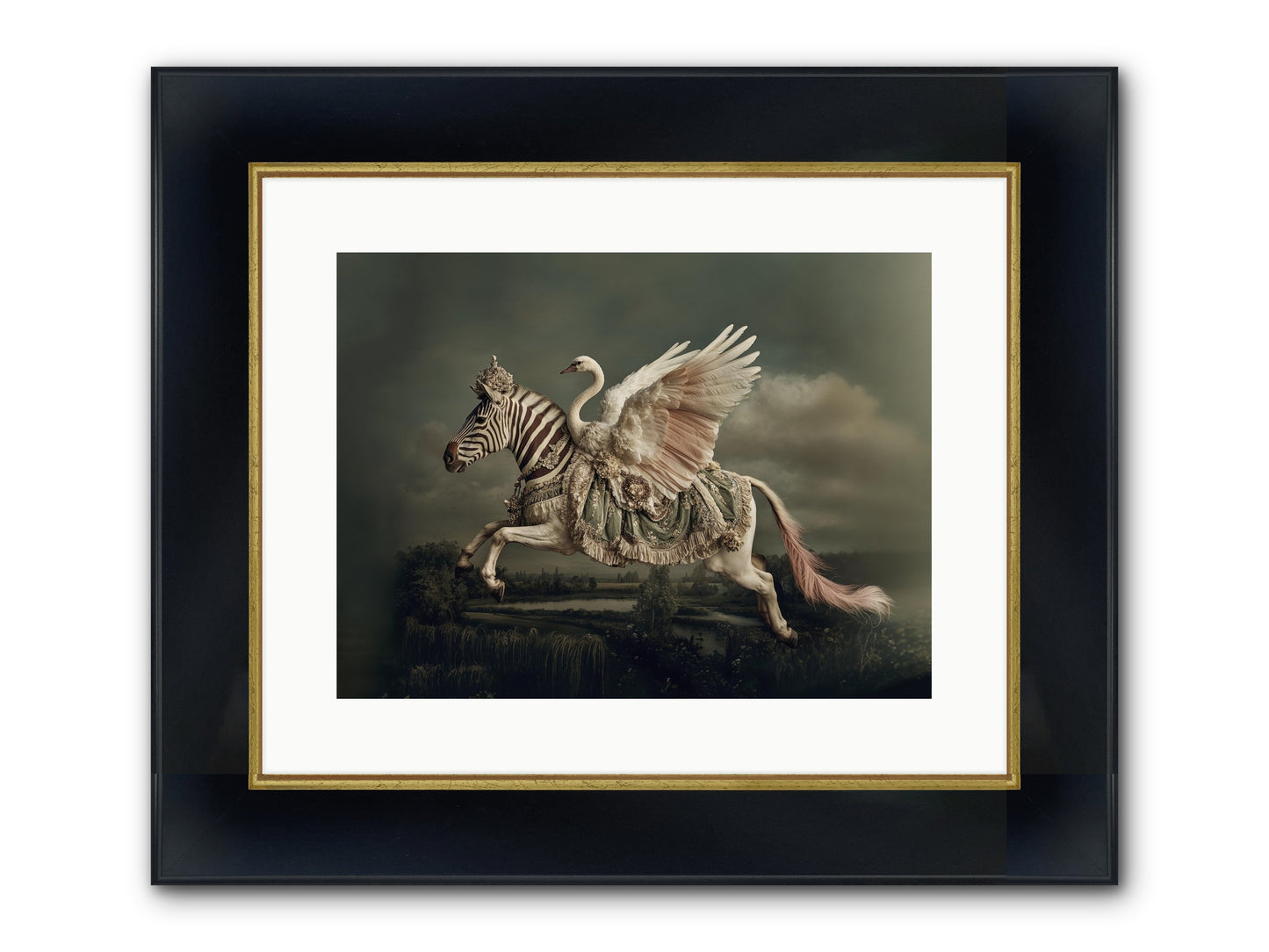The Gentle Weather Of Us Framed Print - Wide Black w/Gold 16x12