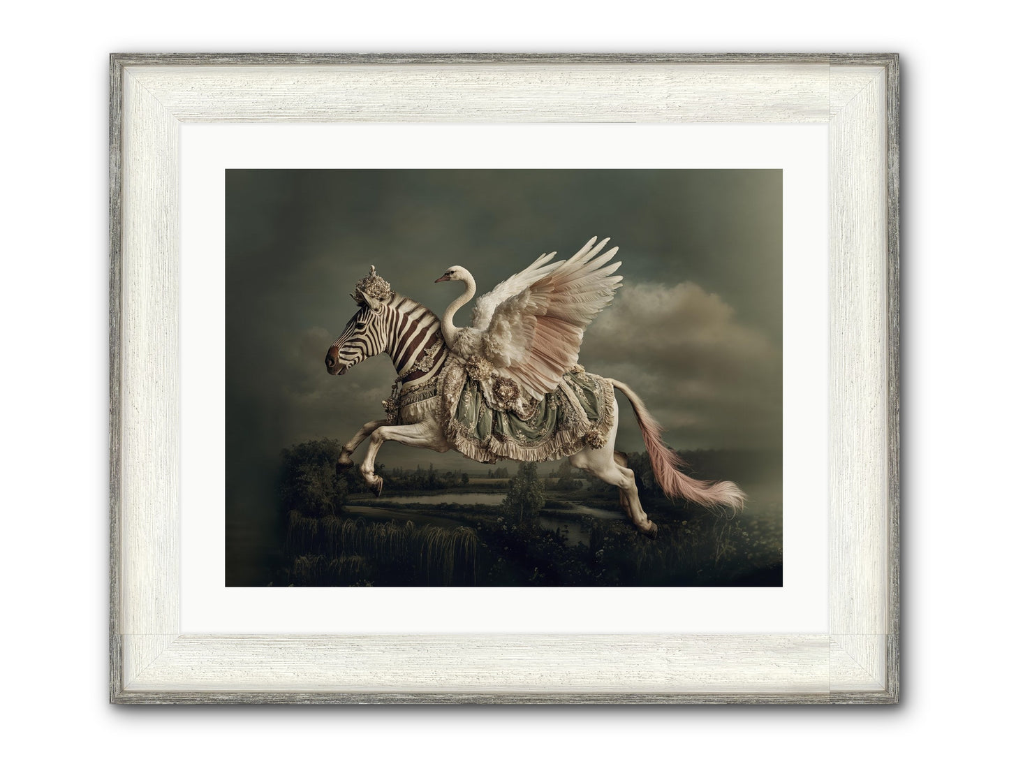 The Gentle Weather Of Us Framed Print - Driftwood White 24x18