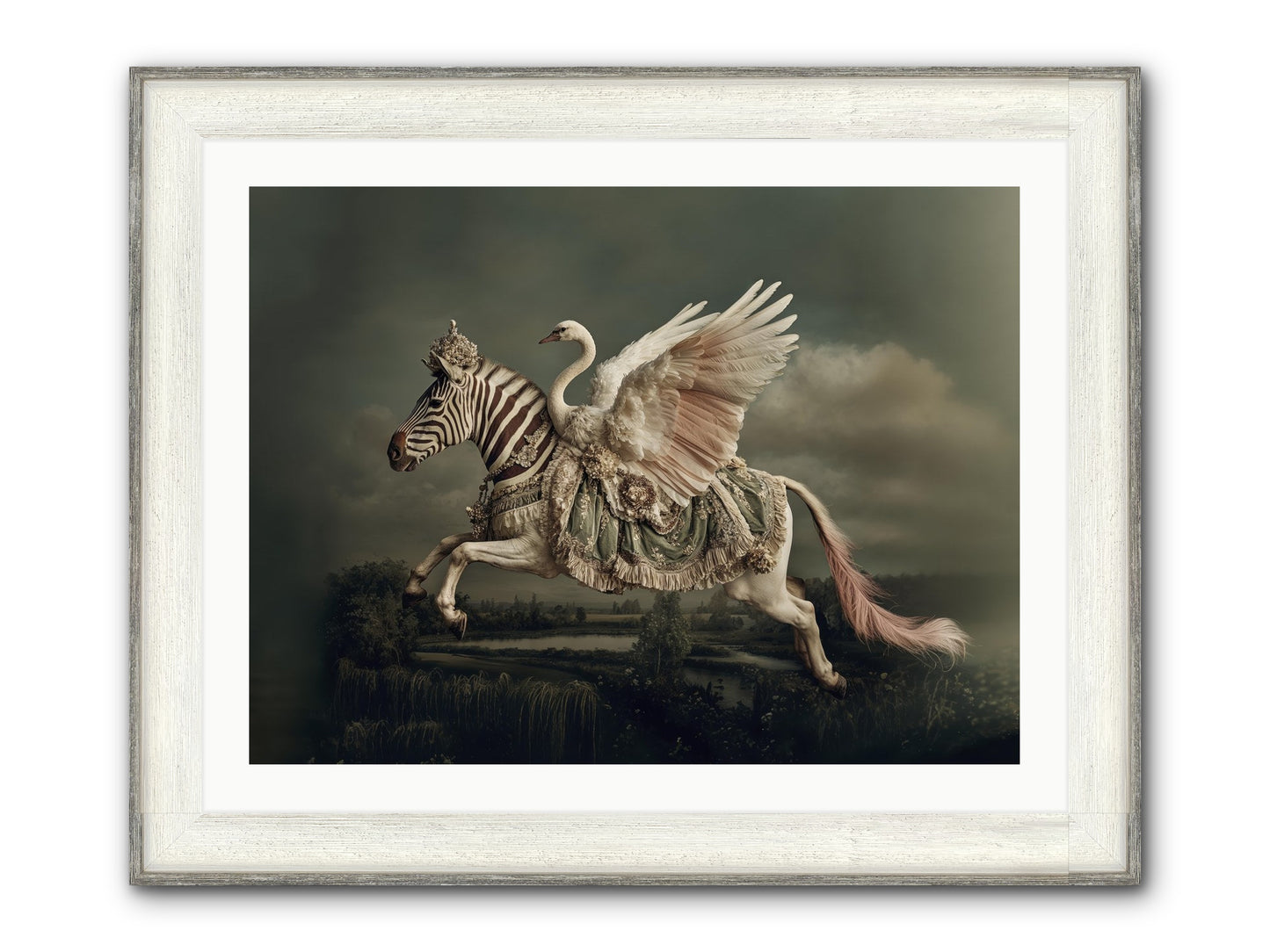 The Gentle Weather Of Us Framed Print - Driftwood White 32x24