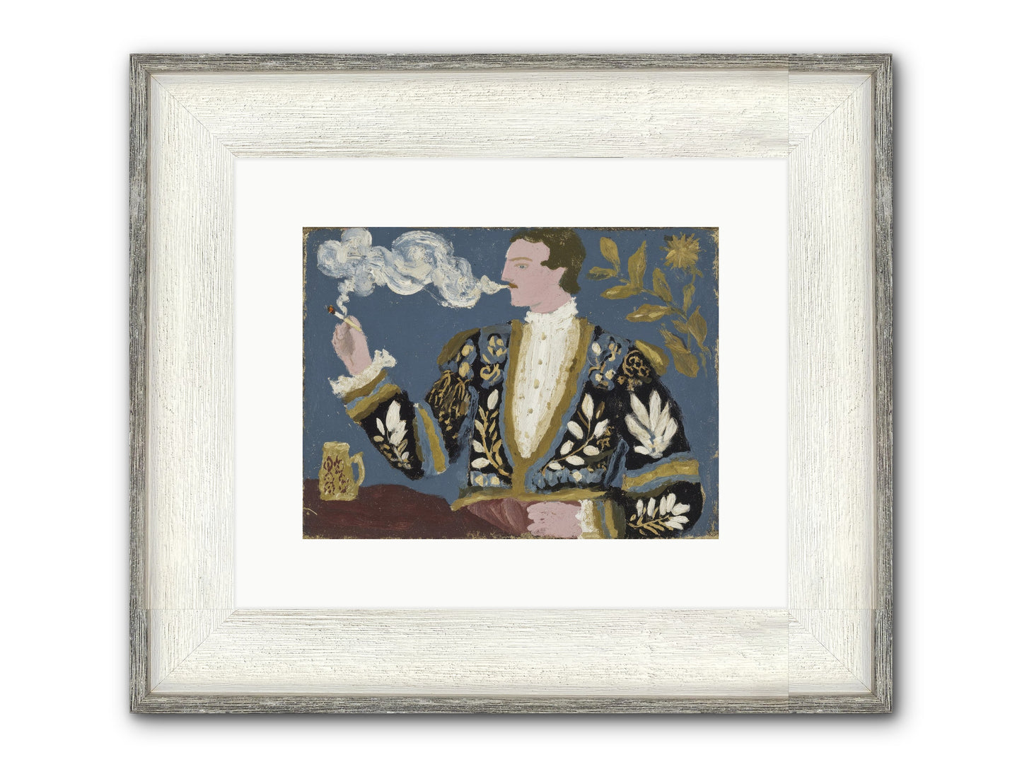 The Gentleman Who Exhaled Gardens Framed Print - Driftwood White 12x9