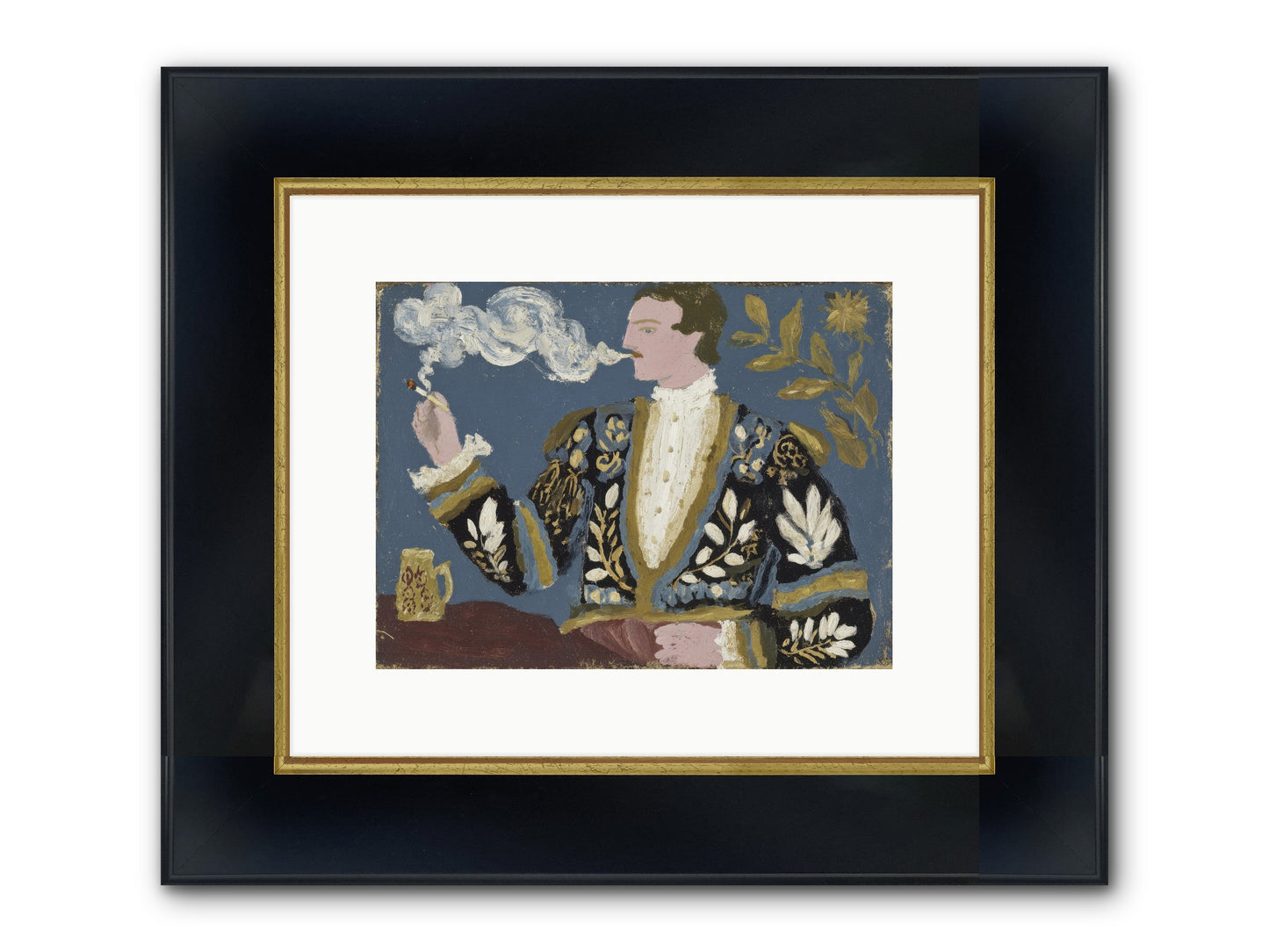 The Gentleman Who Exhaled Gardens Framed Print - Wide Black w/Gold 12x9