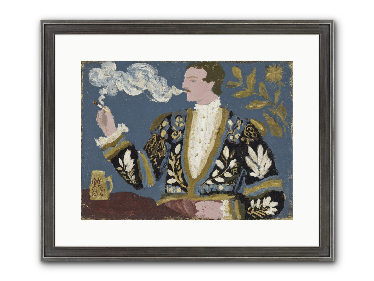 The Gentleman Who Exhaled Gardens Framed Print - Slimwoods Black/Silver 16x12