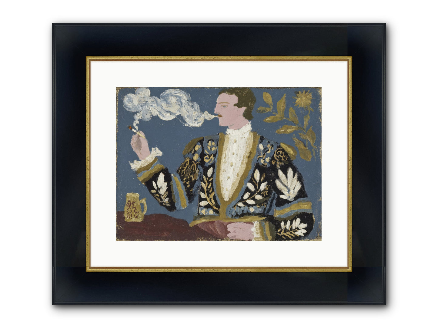 The Gentleman Who Exhaled Gardens Framed Print - Wide Black w/Gold 16x12