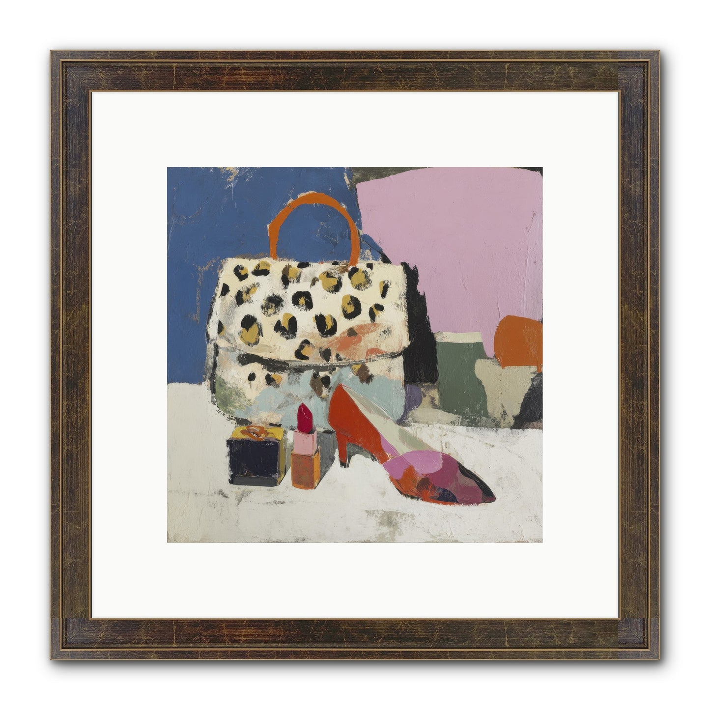 The Getting Ready Ritual Framed Print - Slimwoods Black/Gold 10x10