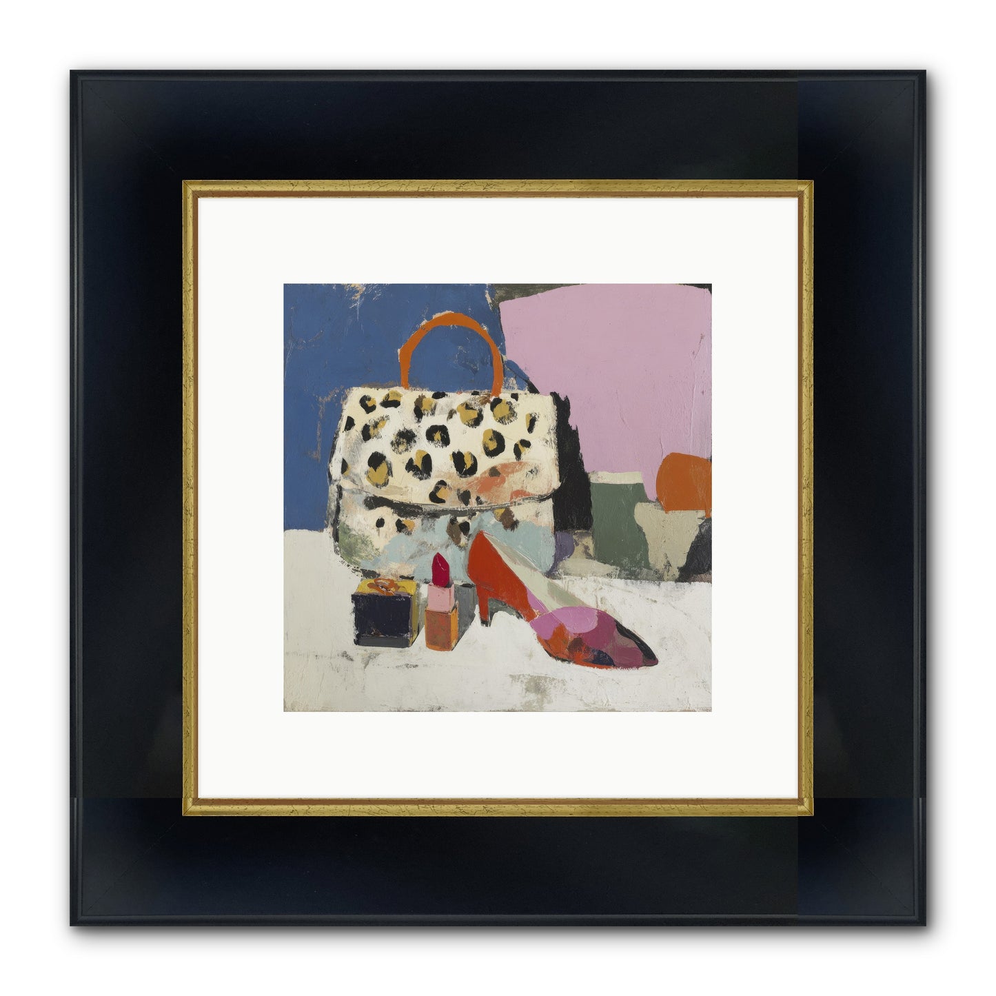 The Getting Ready Ritual Framed Print - Wide Black w/Gold 10x10
