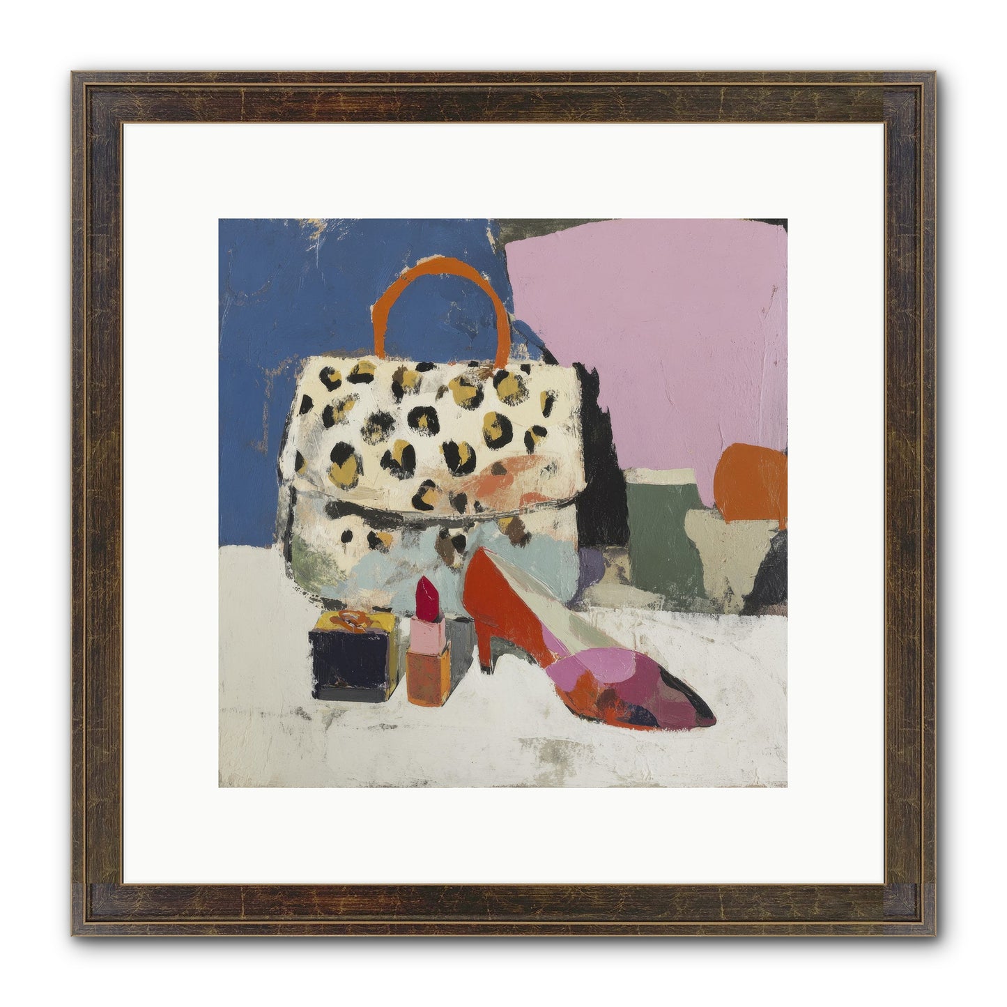 The Getting Ready Ritual Framed Print - Slimwoods Black/Gold 12x12