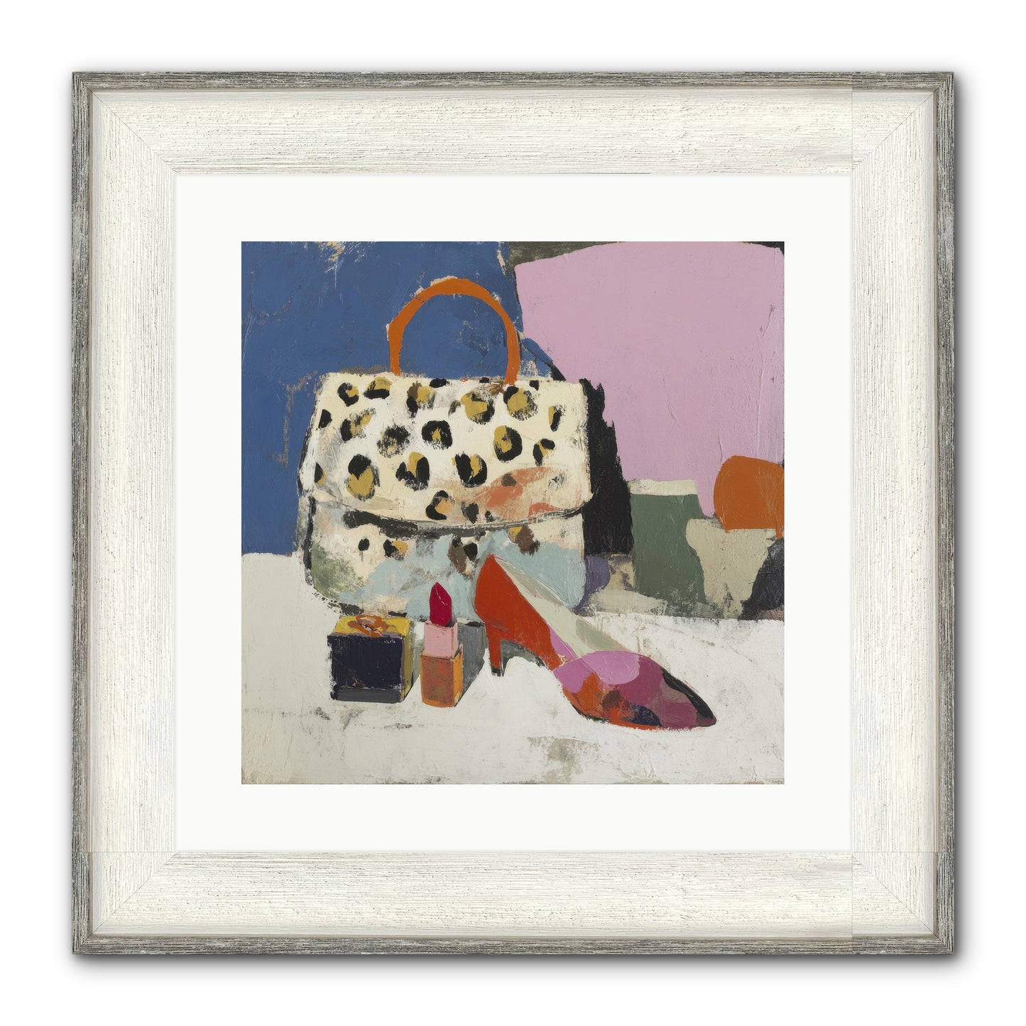 The Getting Ready Ritual Framed Print - Driftwood White 16x16