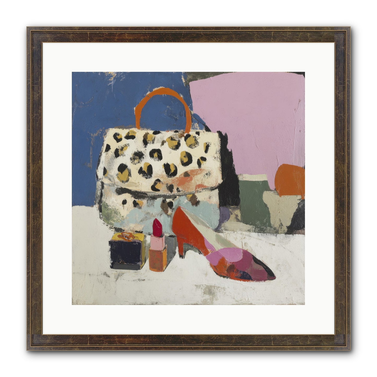 The Getting Ready Ritual Framed Print - Slimwoods Black/Gold 16x16