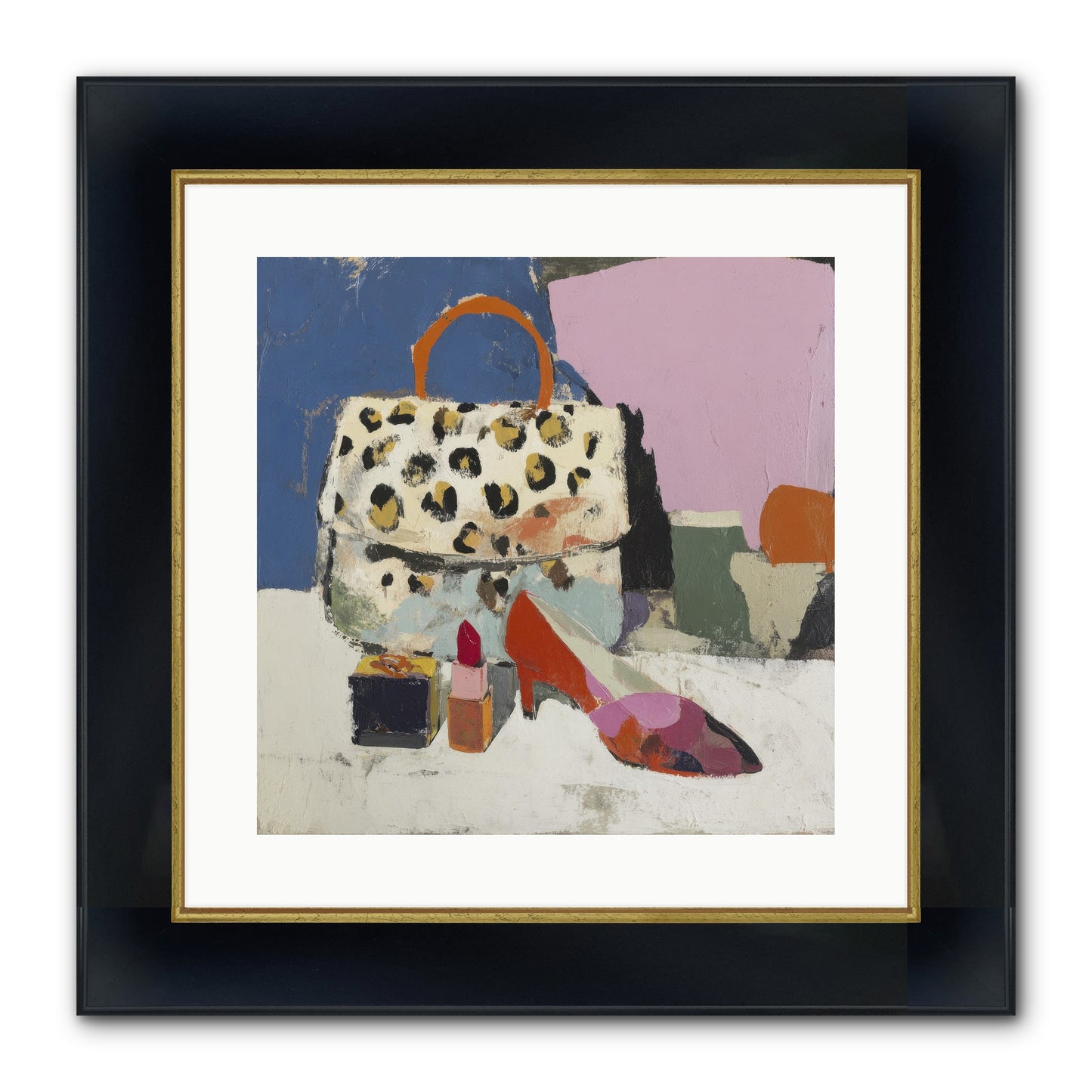 The Getting Ready Ritual Framed Print - Wide Black w/Gold 16x16