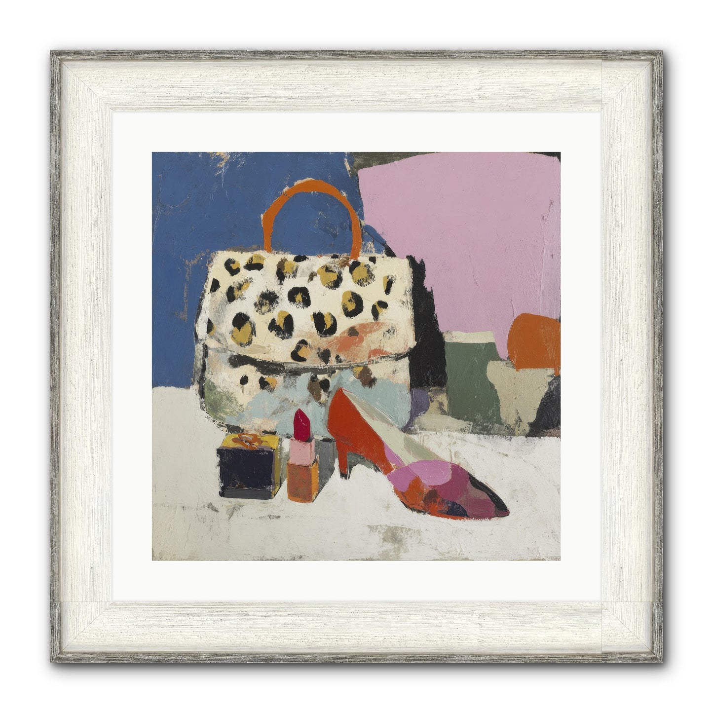 The Getting Ready Ritual Framed Print - Driftwood White 20x20