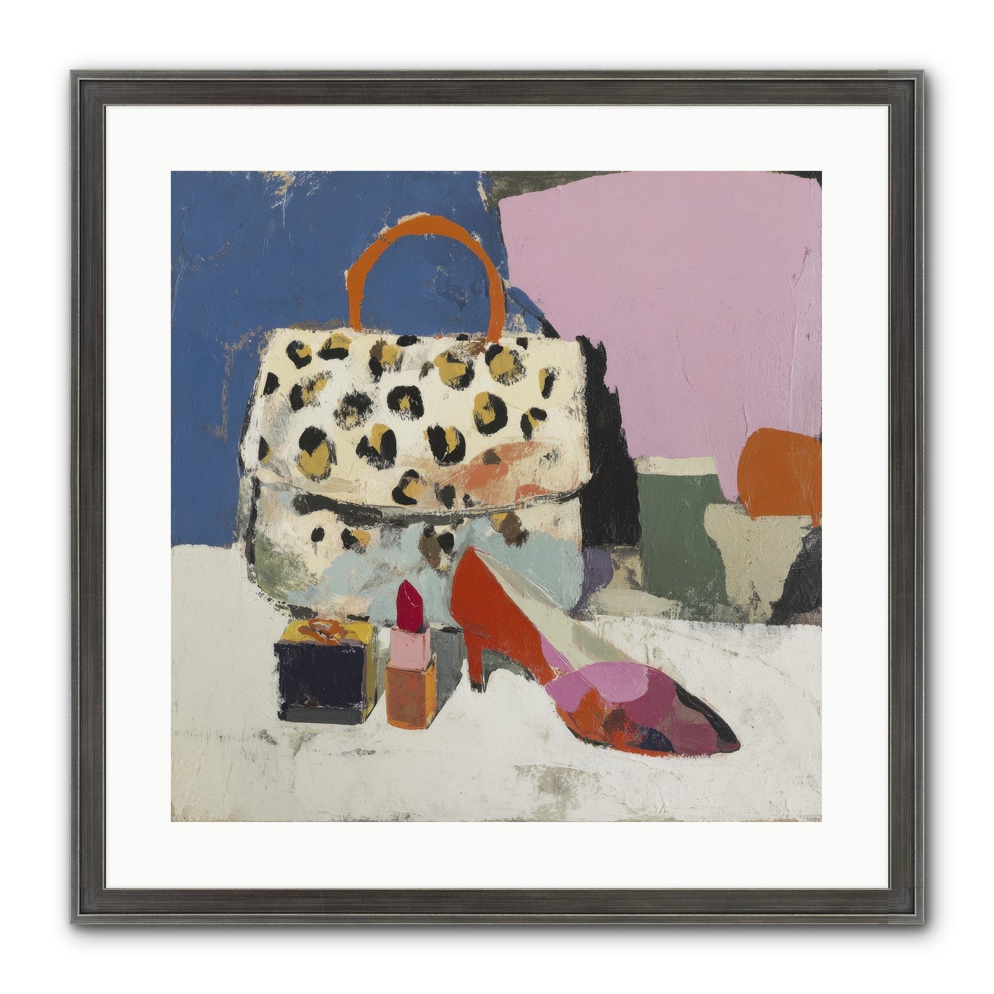 The Getting Ready Ritual Framed Print - Slimwoods Black/Silver 20x20