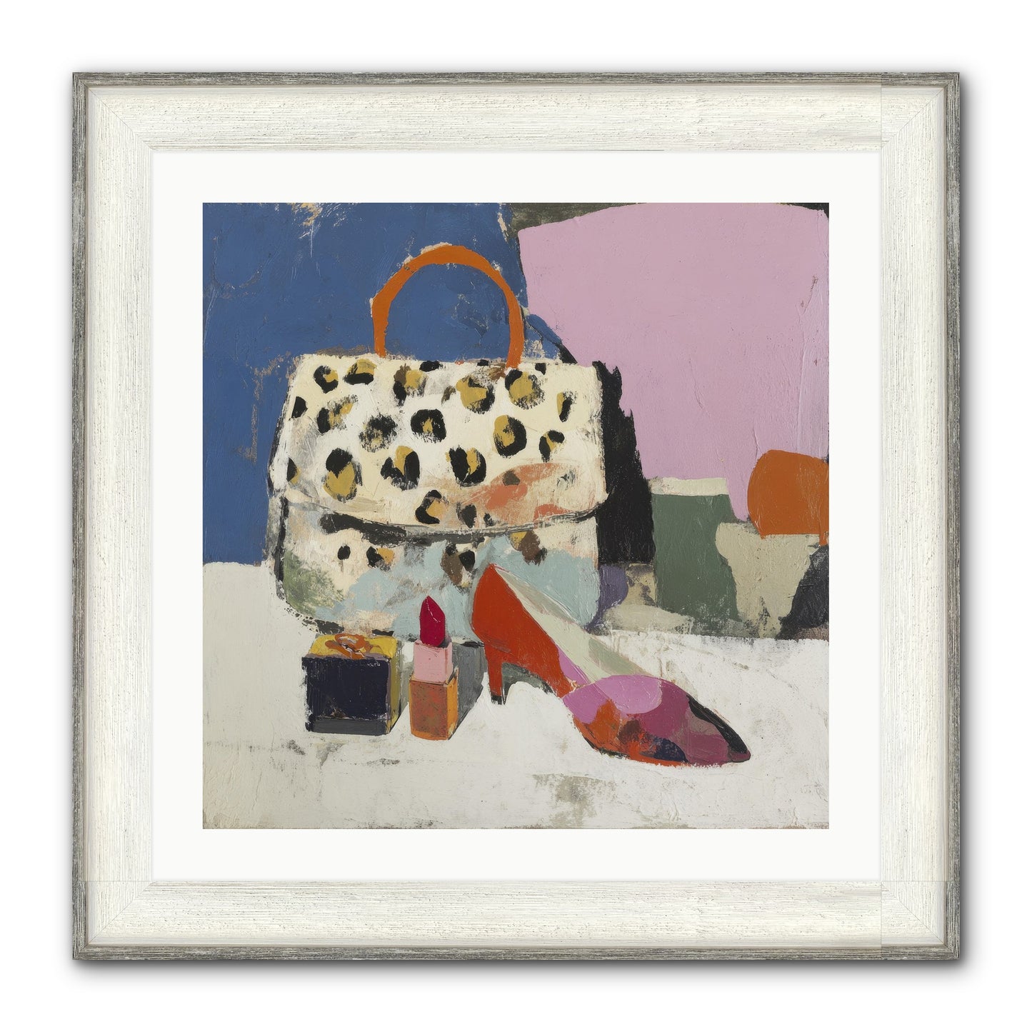 The Getting Ready Ritual Framed Print - Driftwood White 24x24