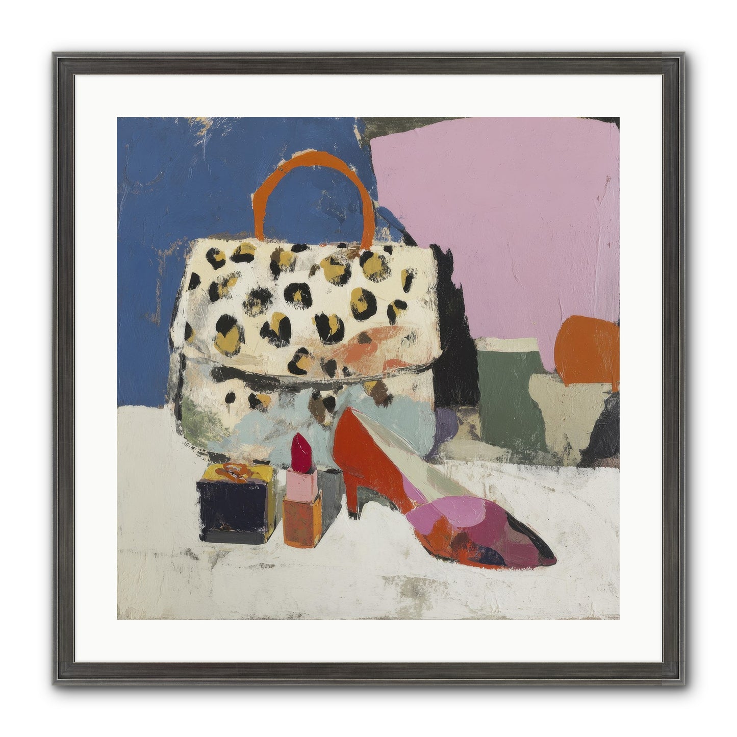 The Getting Ready Ritual Framed Print - Slimwoods Black/Silver 24x24