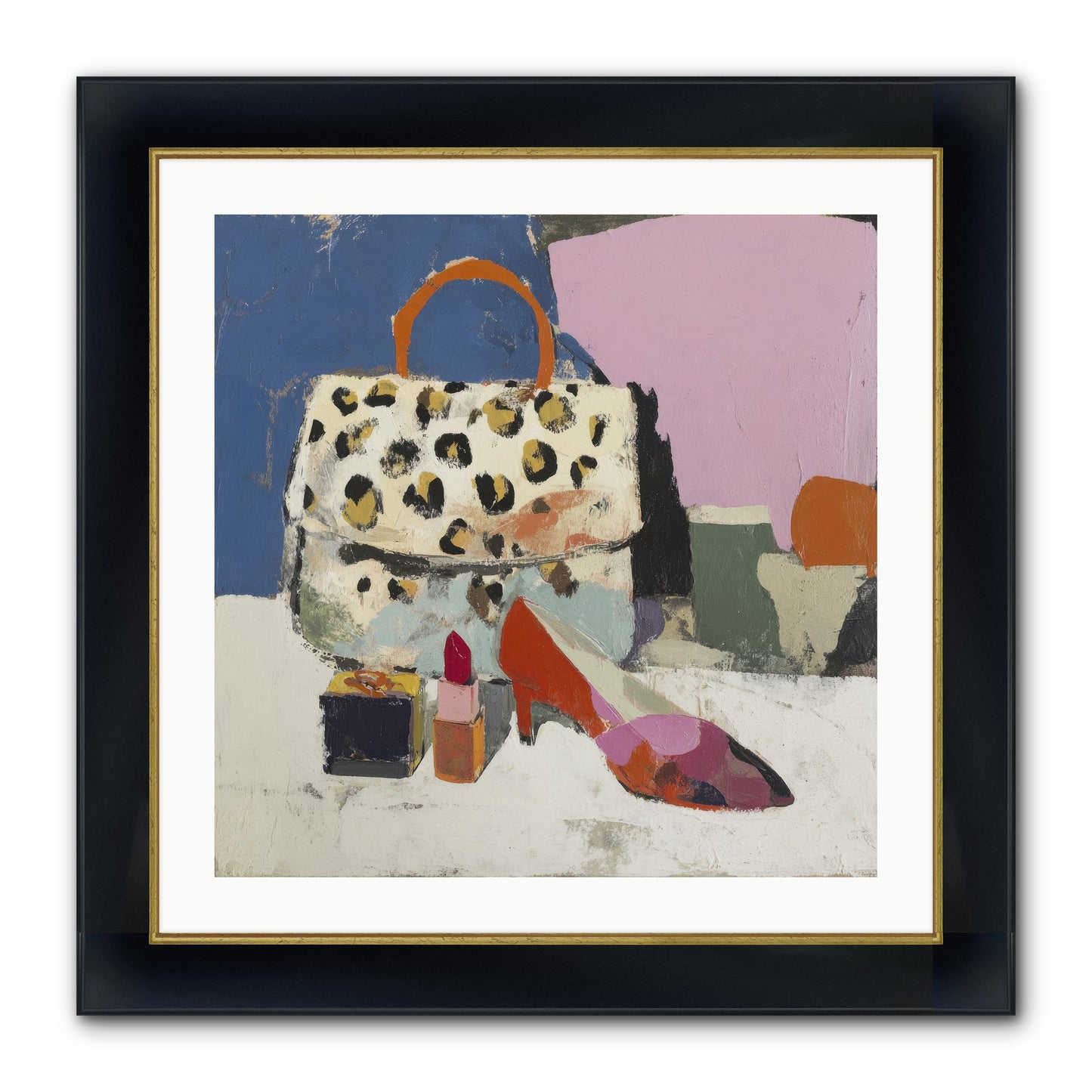 The Getting Ready Ritual Framed Print - Wide Black w/Gold 24x24
