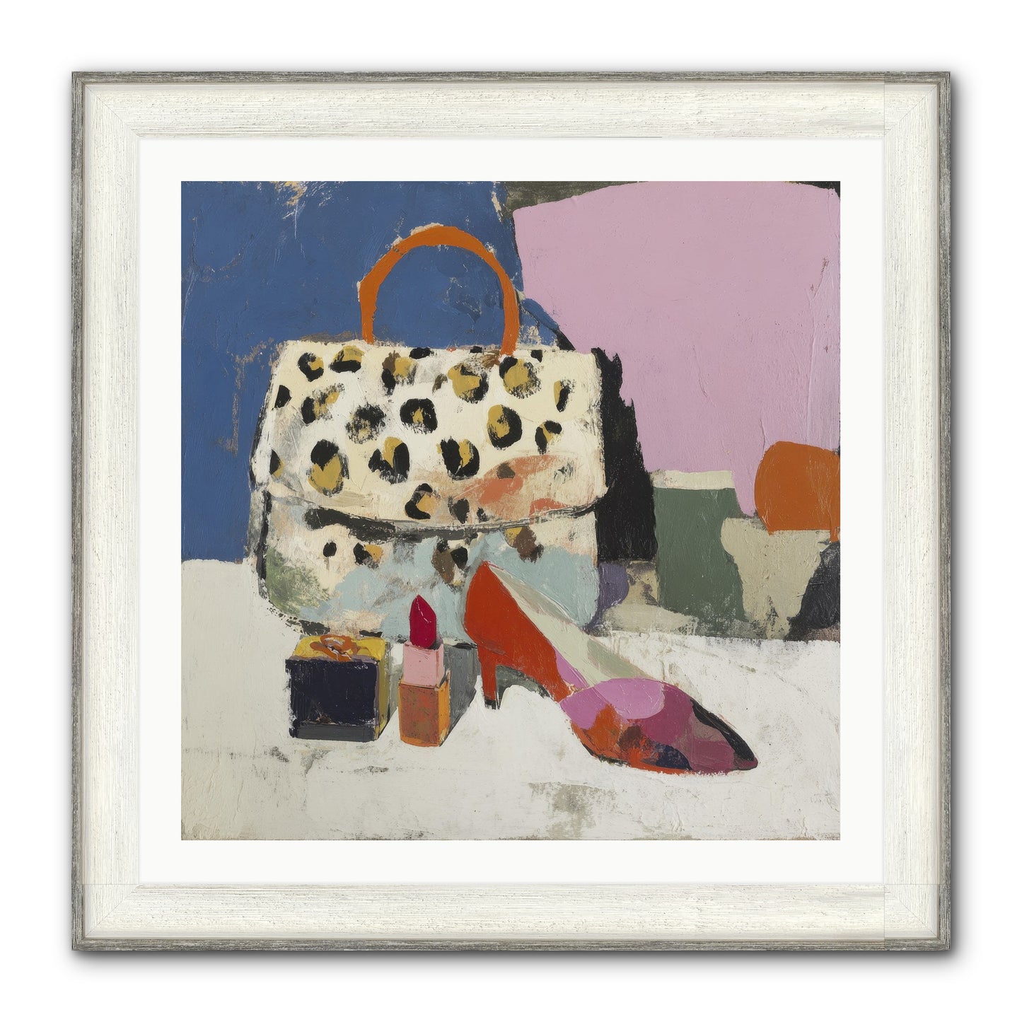 The Getting Ready Ritual Framed Print - Driftwood White 30x30