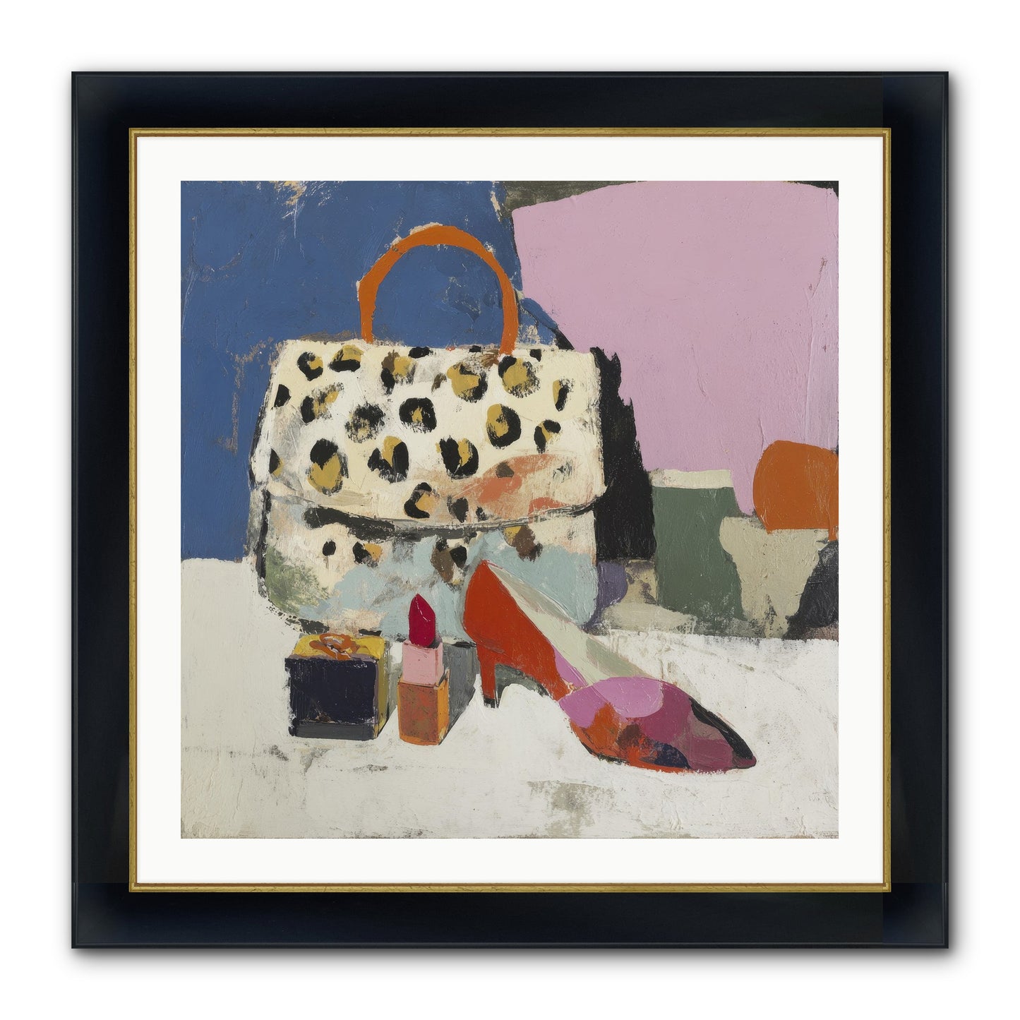 The Getting Ready Ritual Framed Print - Wide Black w/Gold 30x30