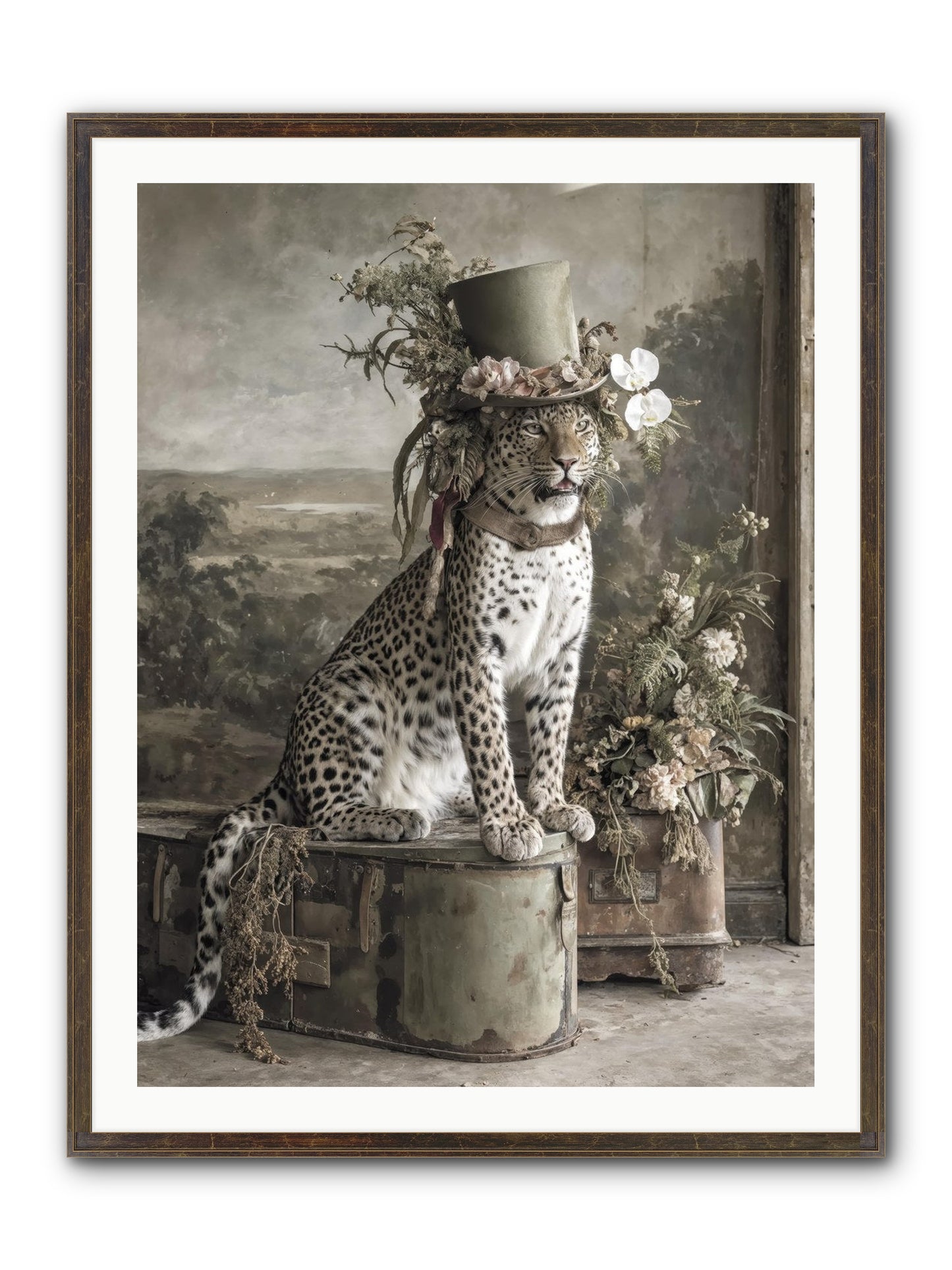 The Gilded Manuscript Framed Print - Slimwoods Black/Gold 30x40