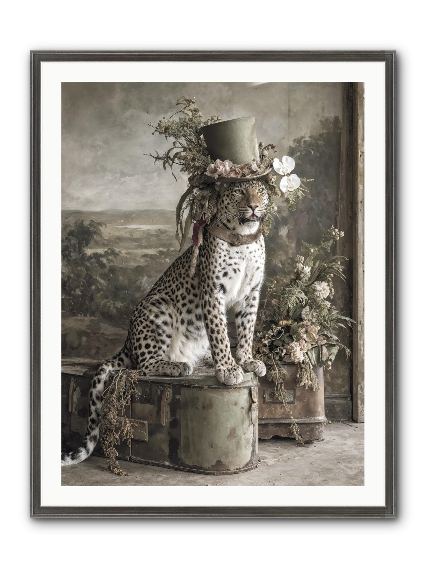 The Gilded Manuscript Framed Print - Slimwoods Black/Silver 30x40